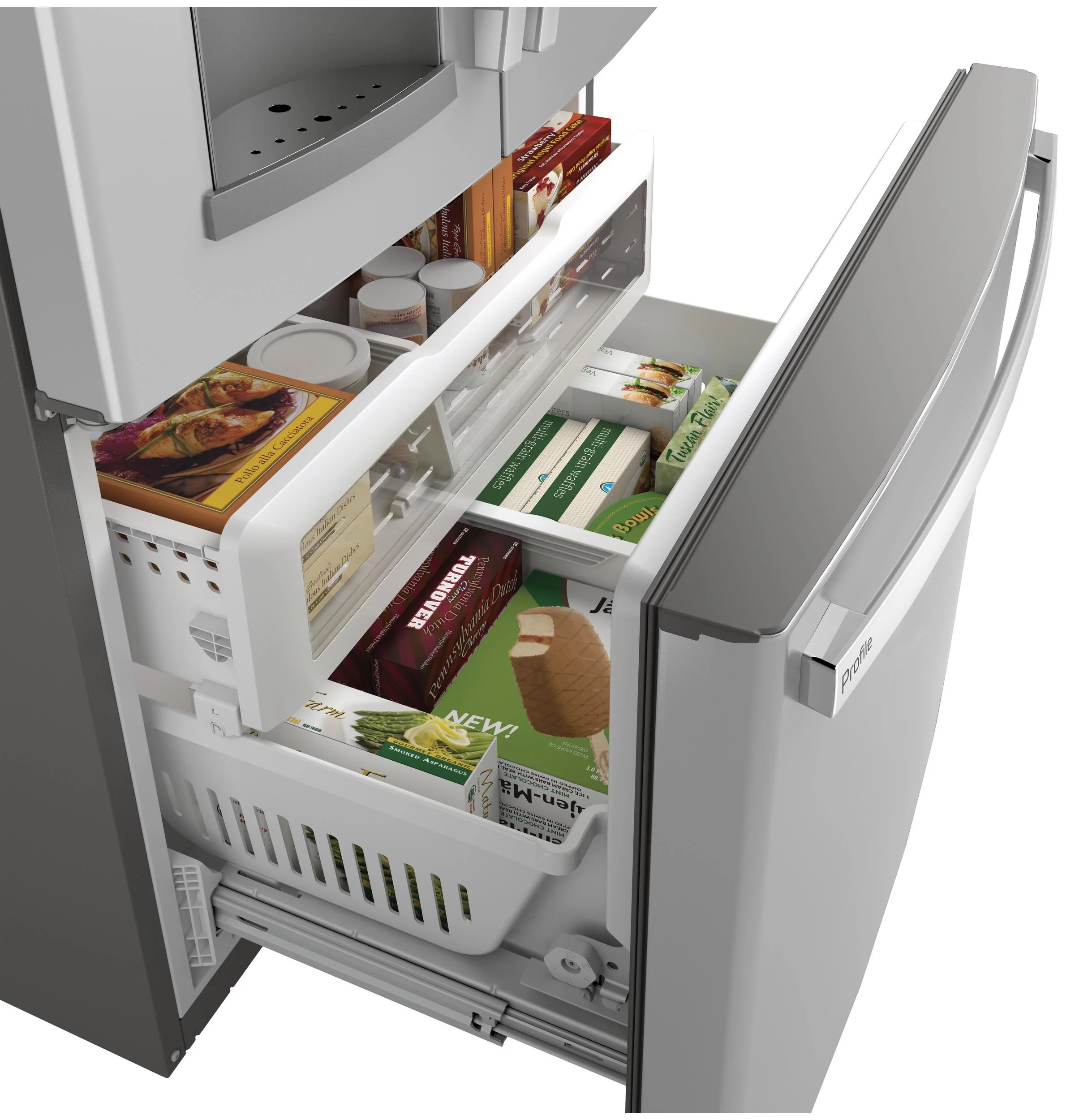 PFE28KYNFS GE Profile™ ENERGY STAR® 27.7 Cu. Ft. Fingerprint Resistant French-Door Refrigerator with Hands-Free AutoFill - Image 26
