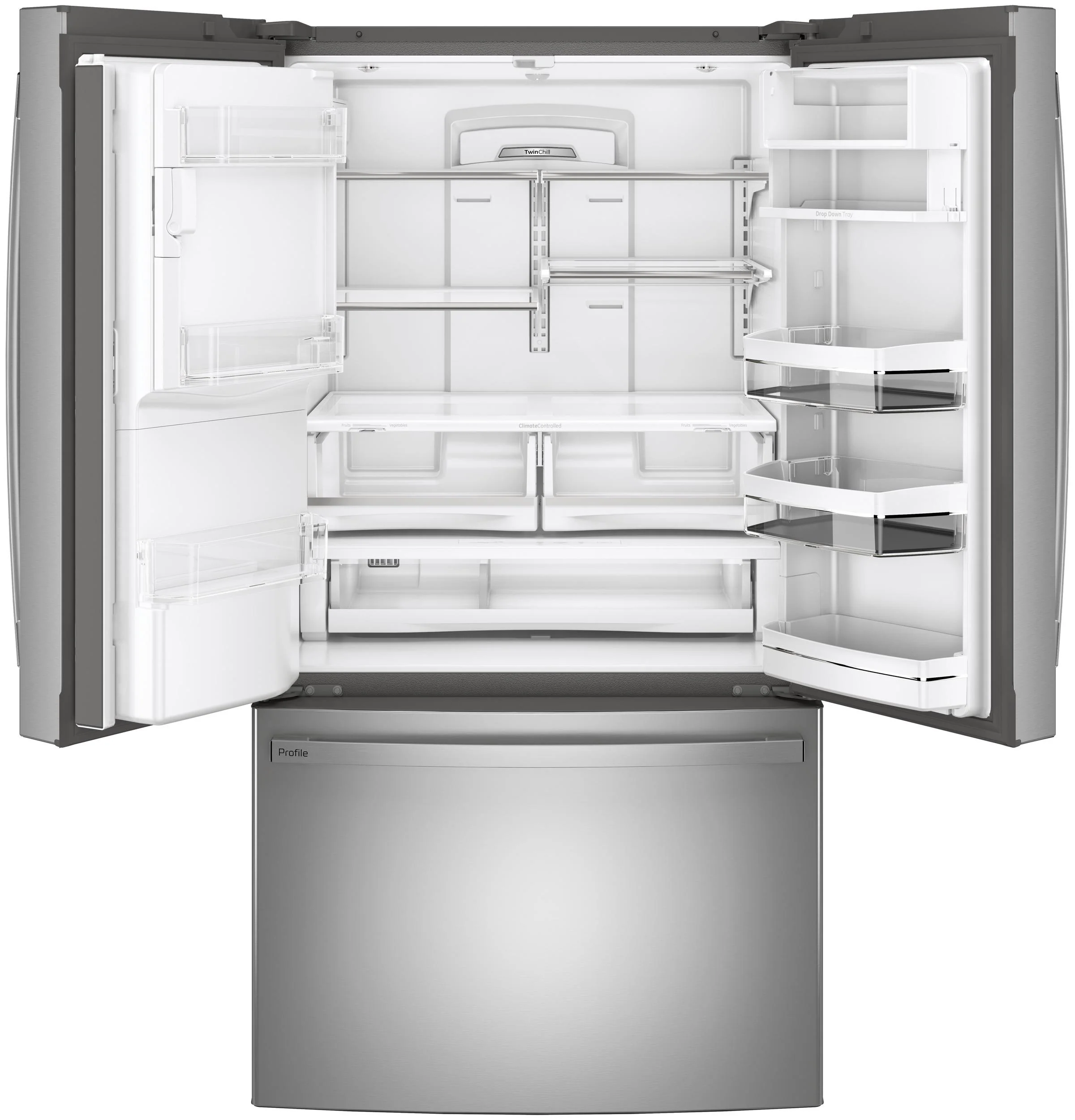 PFE28KYNFS GE Profile™ ENERGY STAR® 27.7 Cu. Ft. Fingerprint Resistant French-Door Refrigerator with Hands-Free AutoFill - Image 3