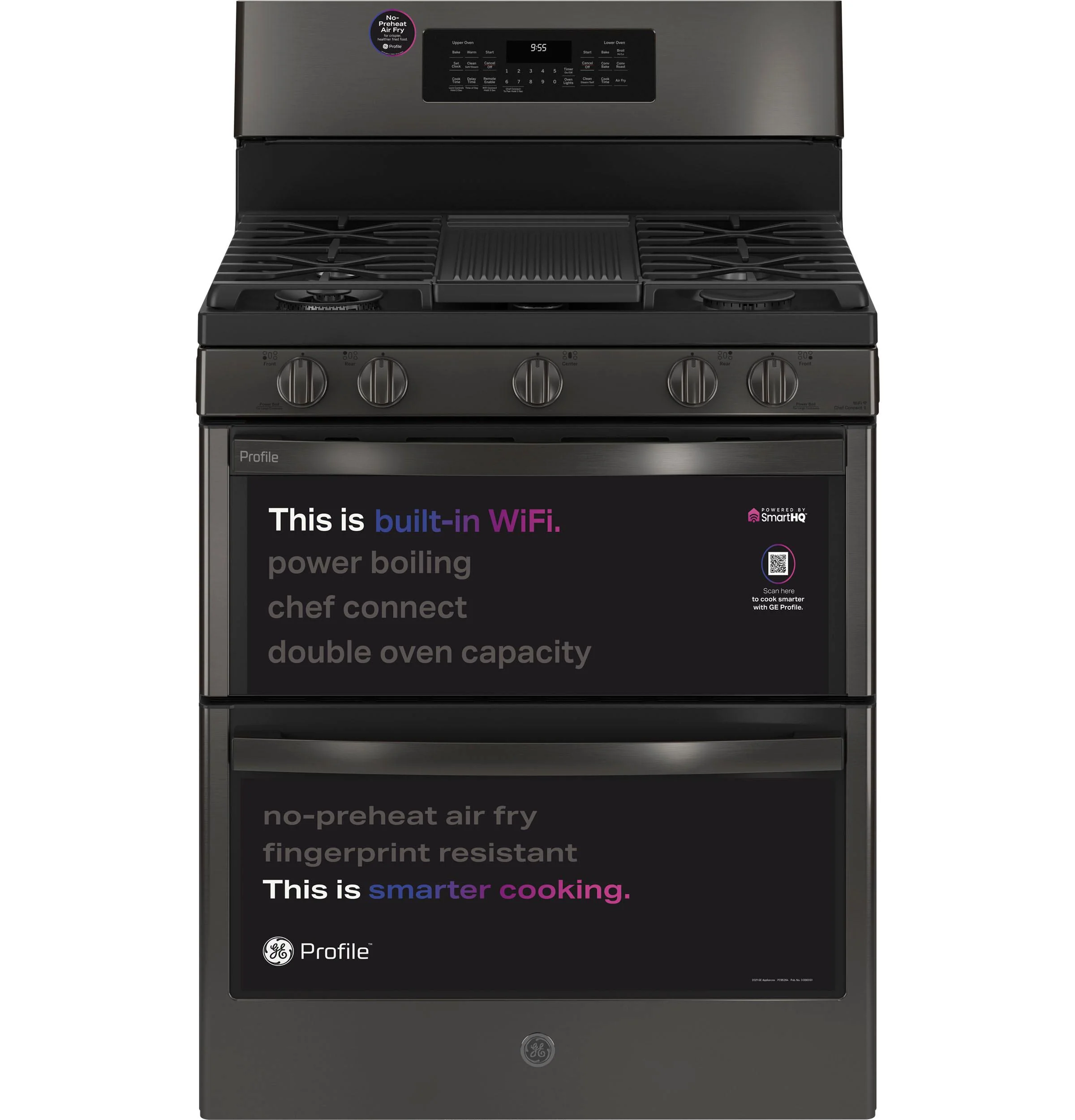 PGB965BPTS GE Profile™ 30" Free-Standing Gas Double Oven Convection Range with No Preheat Air Fry - Image 27