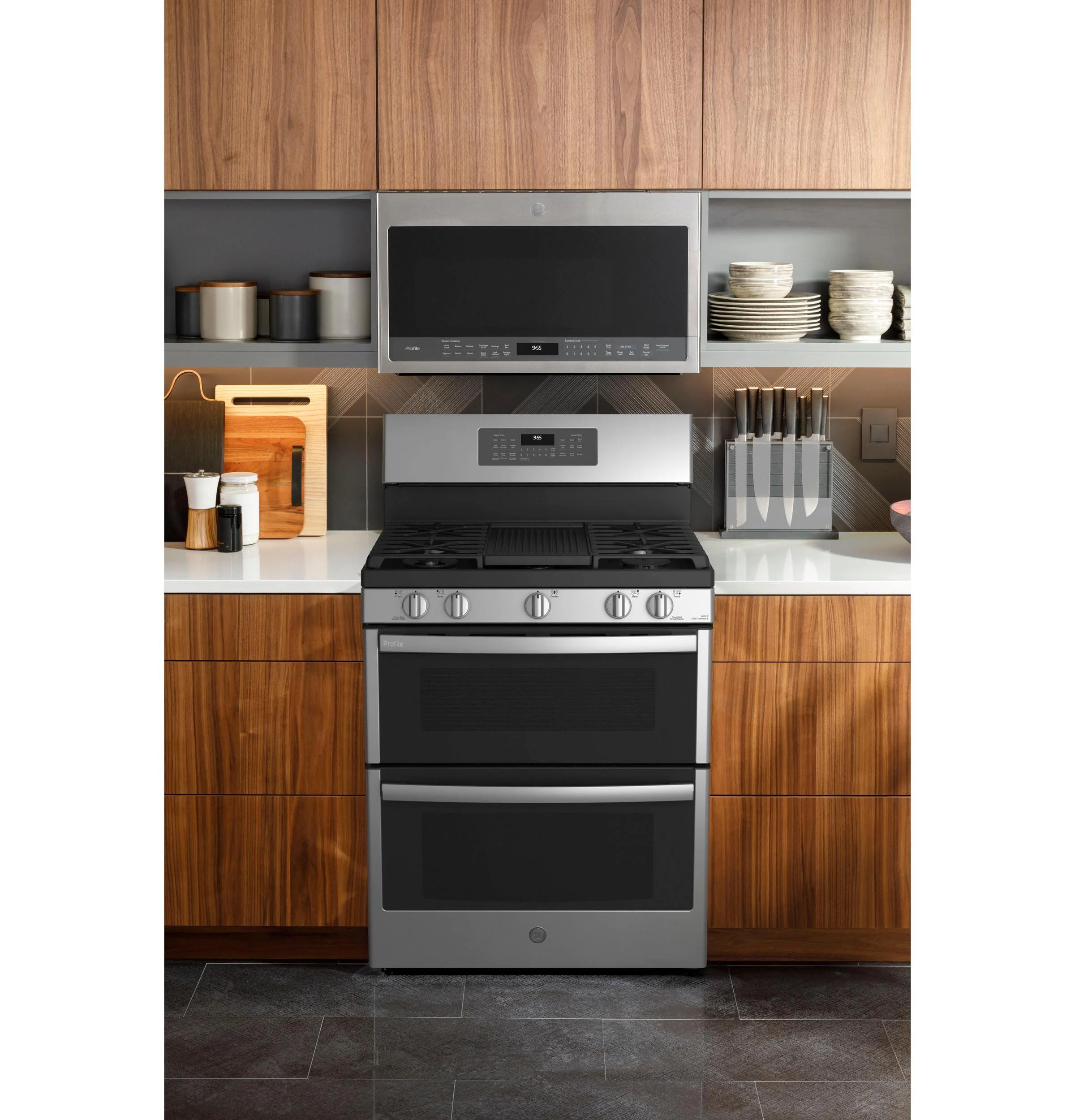 PGB965YPFS GE Profile™ 30" Free-Standing Gas Double Oven Convection Fingerprint Resistant Range with No Preheat Air Fry - Image 6