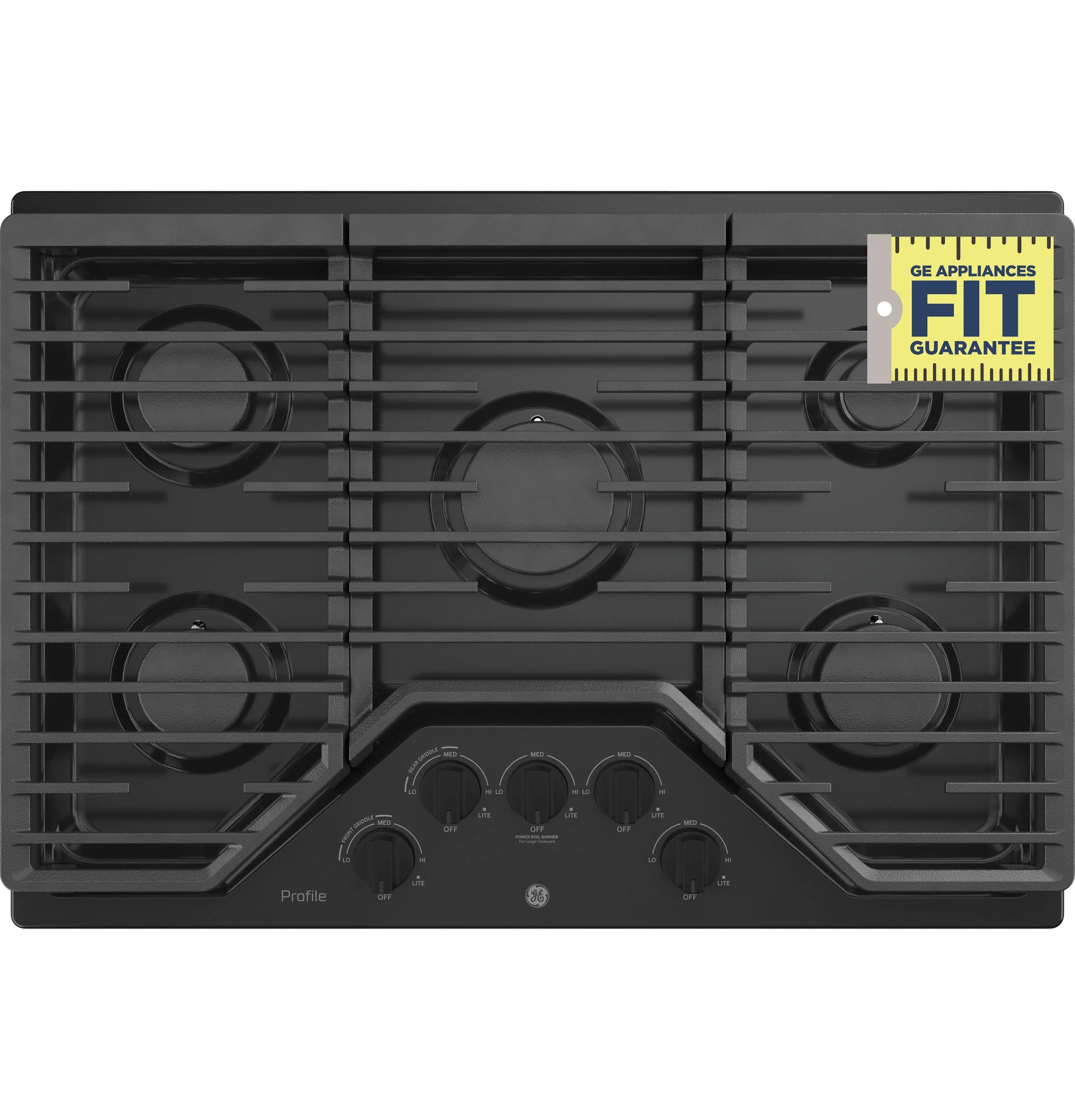 PGP7030DLBB GE Profile™ 30" Built-In Gas Cooktop with 5 Burners - Image 11