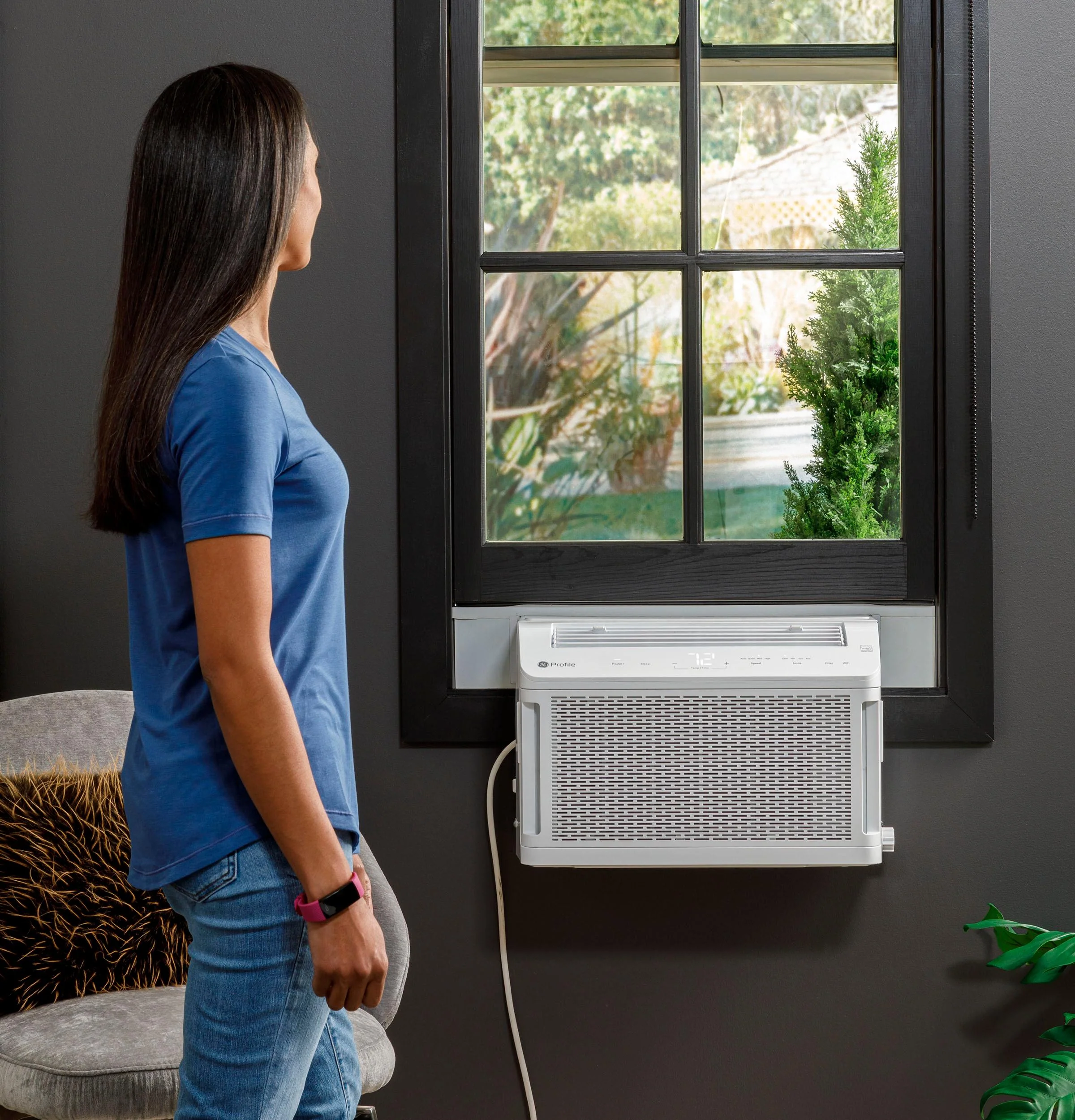 PHNT10CC GE Profile ClearView™ ENERGY STAR® 10,300 BTU Inverter Smart Ultra Quiet Window Air Conditioner for Medium Rooms up to 450 sq. ft. - Image 12