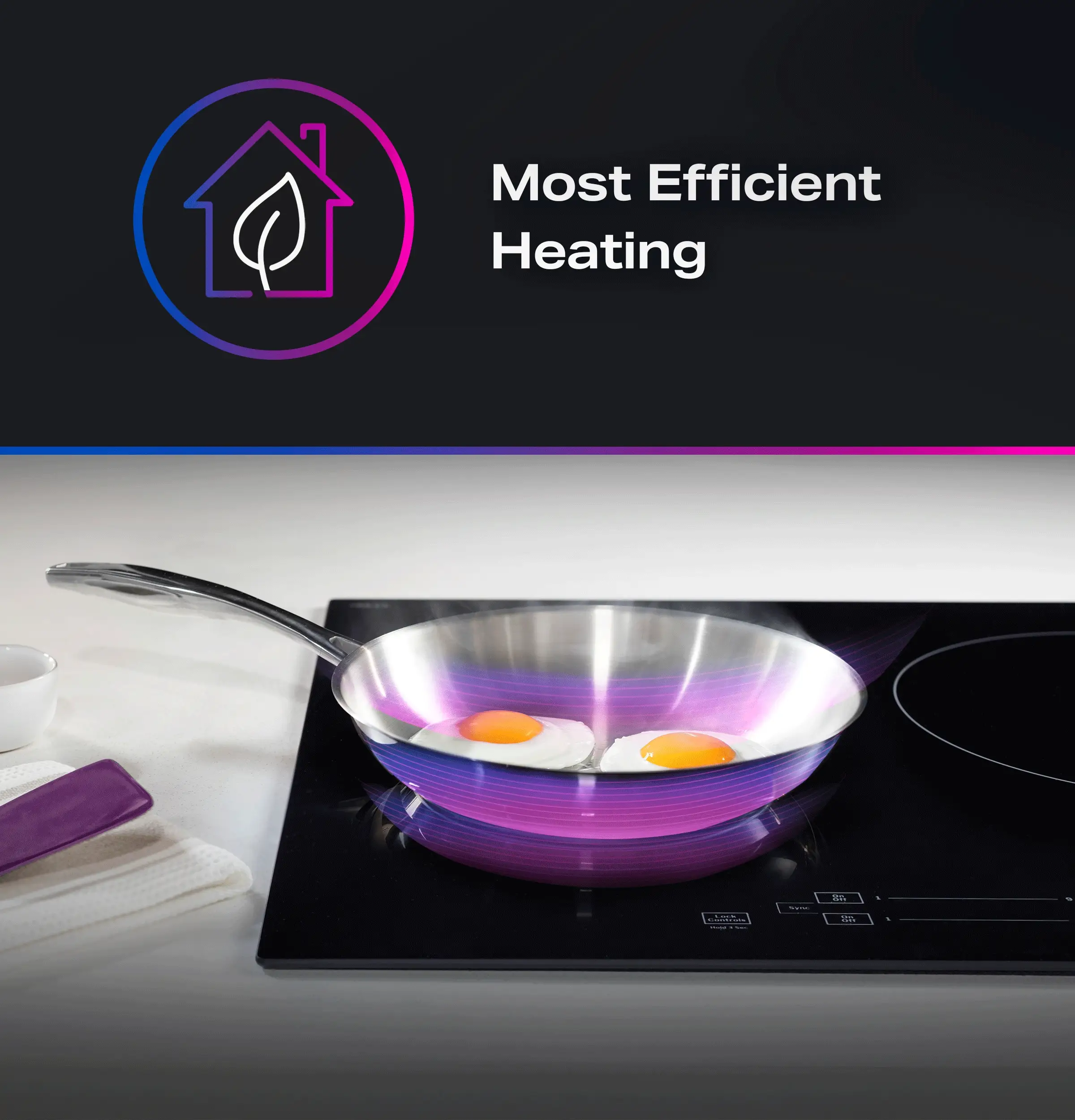 PHP6030DWBB GE Profile™ ENERGY STAR® 30" Built-In Touch Control Induction Cooktop - Image 10