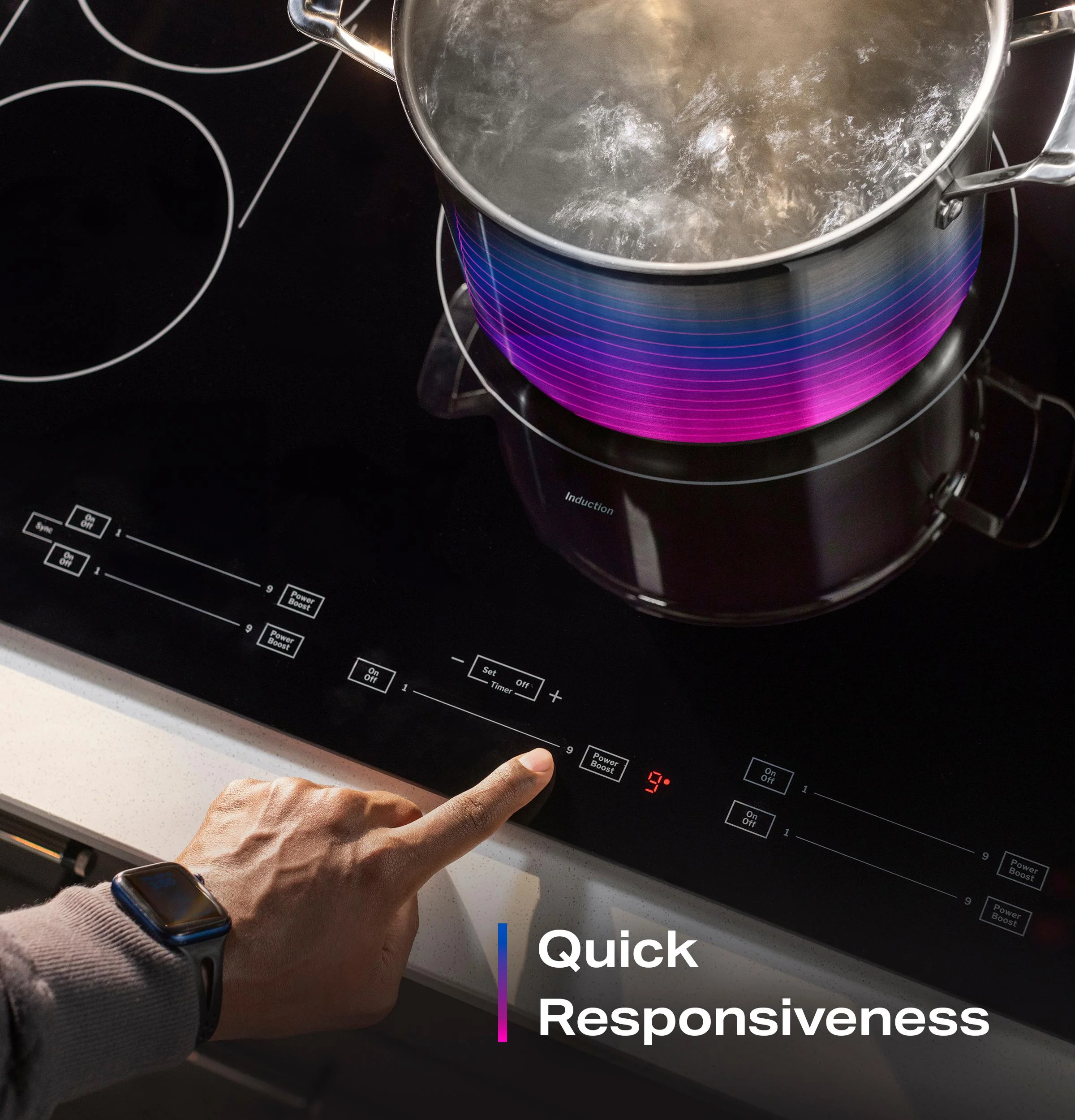 PHP6030DWBB GE Profile™ ENERGY STAR® 30" Built-In Touch Control Induction Cooktop - Image 23