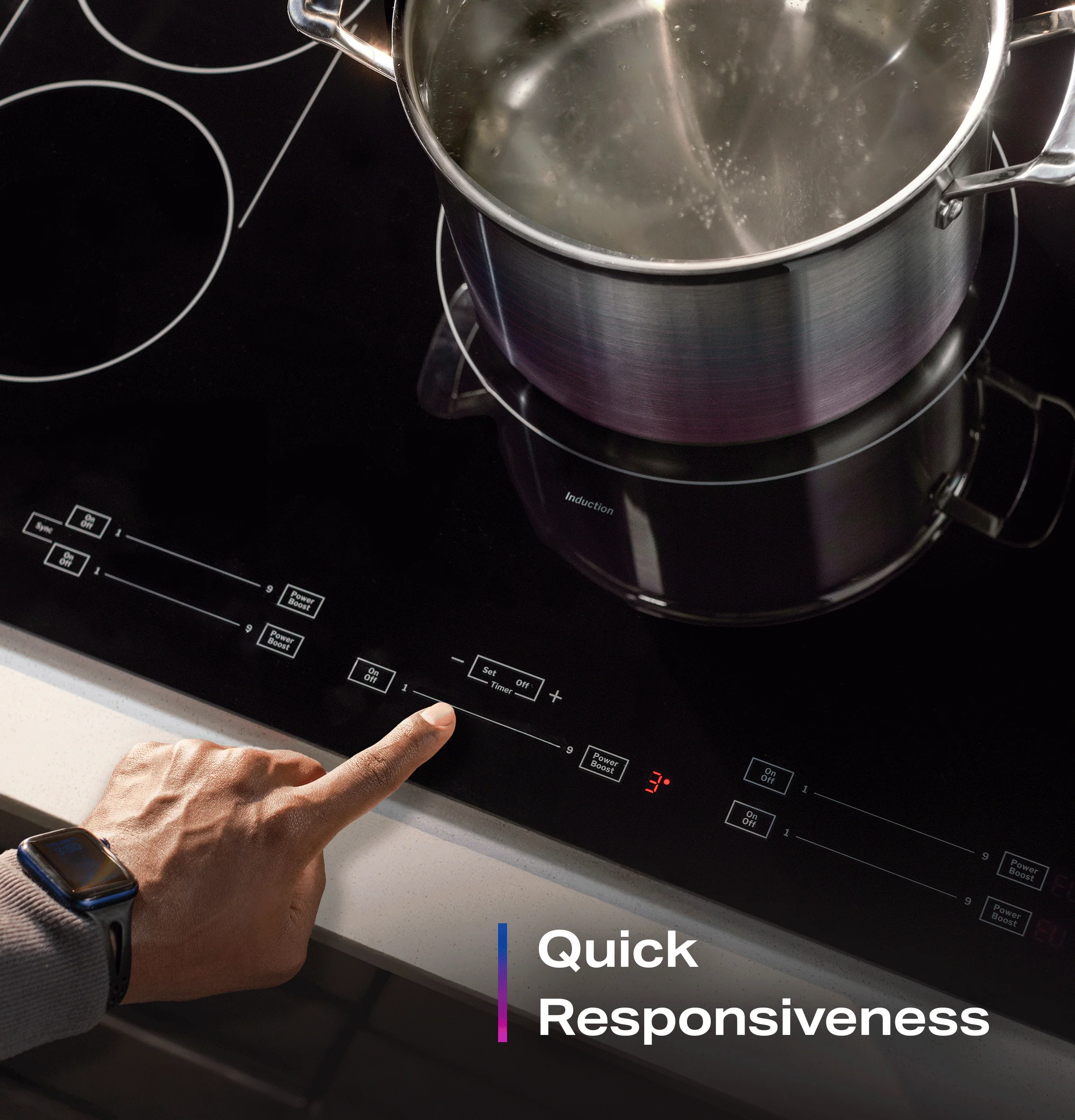 PHP6030DWBB GE Profile™ ENERGY STAR® 30" Built-In Touch Control Induction Cooktop - Image 7