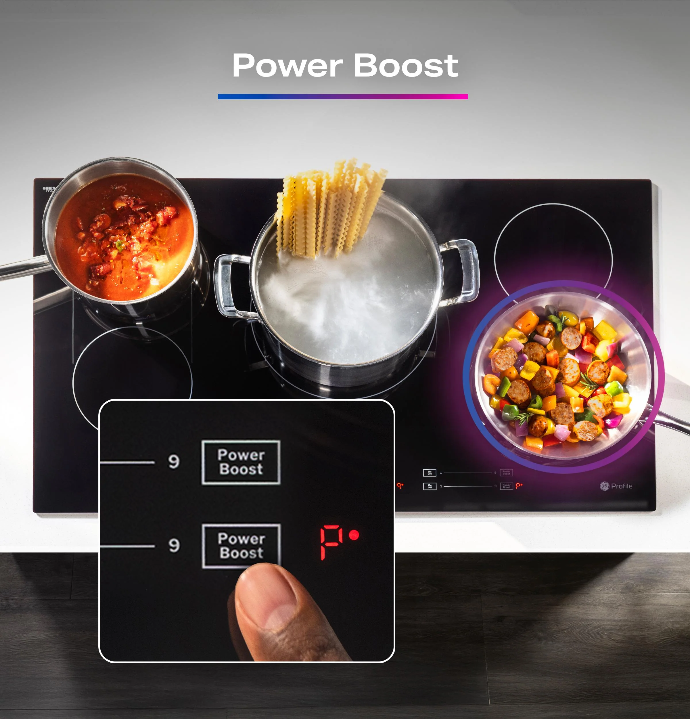 PHP6036DWBB GE Profile™ ENERGY STAR® 36" Built-In Touch Control Induction Cooktop - Image 8