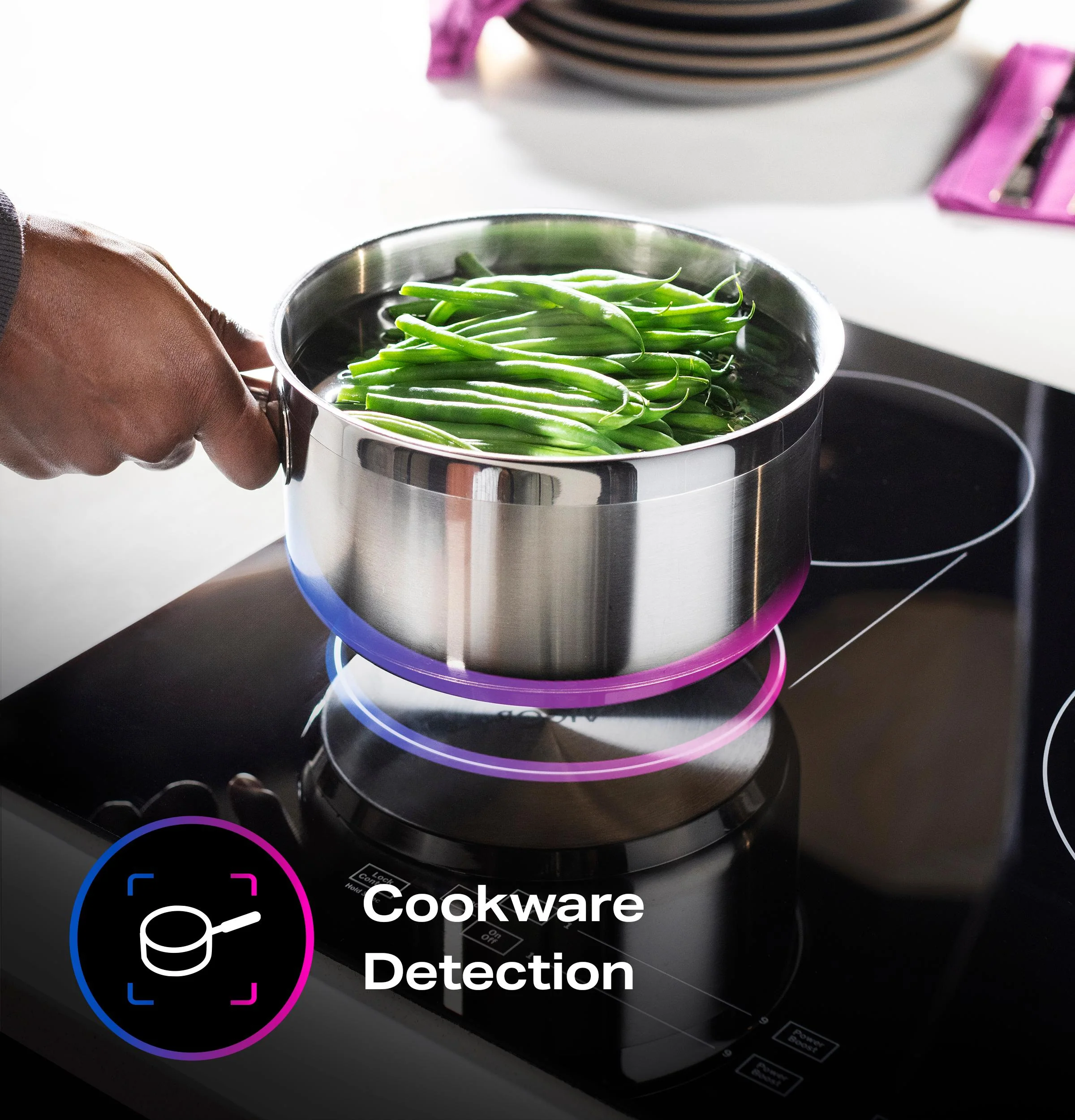 PHP6036DWBB GE Profile™ ENERGY STAR® 36" Built-In Touch Control Induction Cooktop - Image 9