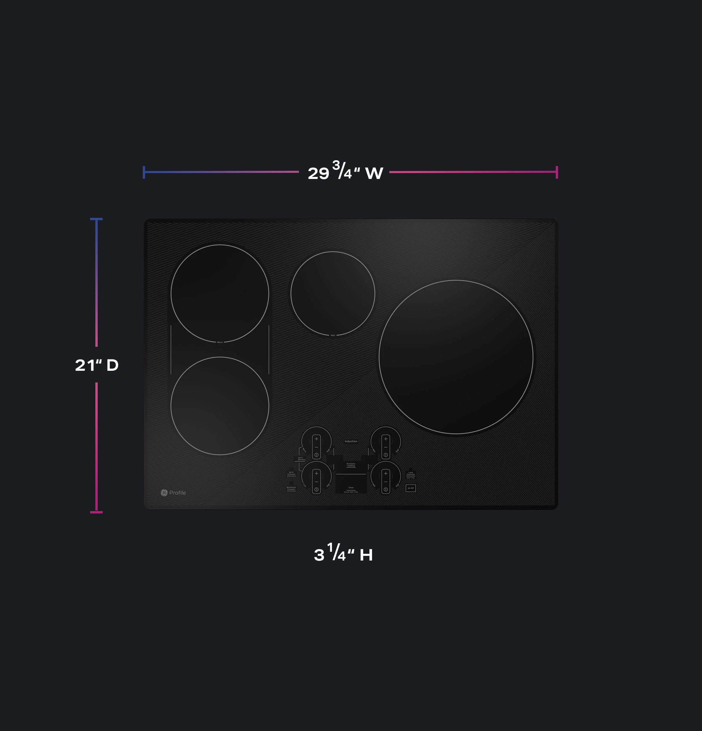 PHP9030DTBB GE Profile™ ENERGY STAR® 30" Built-In Touch Control Induction Cooktop - Image 28