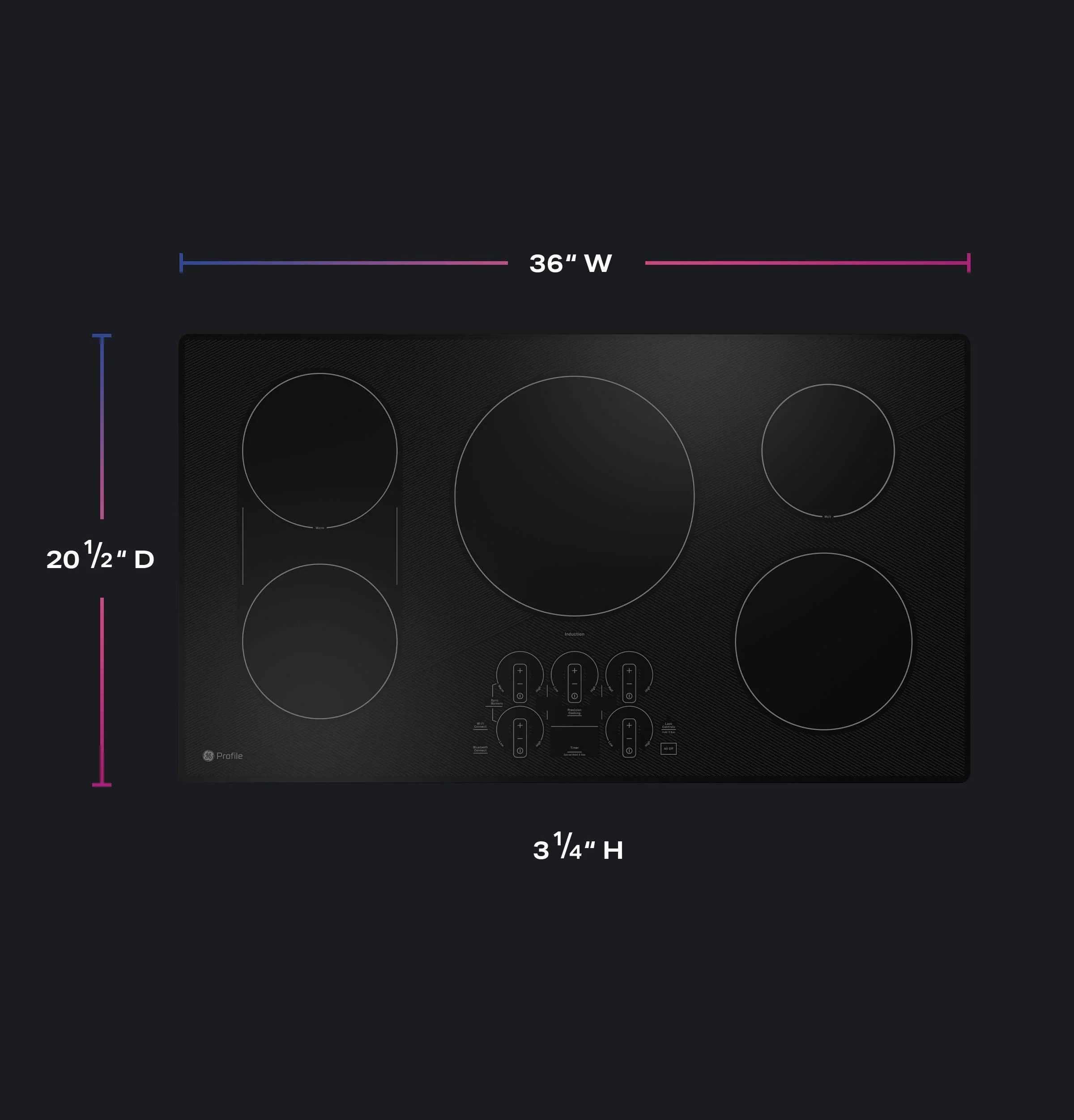 PHP9036STSS GE Profile™ ENERGY STAR® 36" Built-In Touch Control Induction Cooktop - Image 60