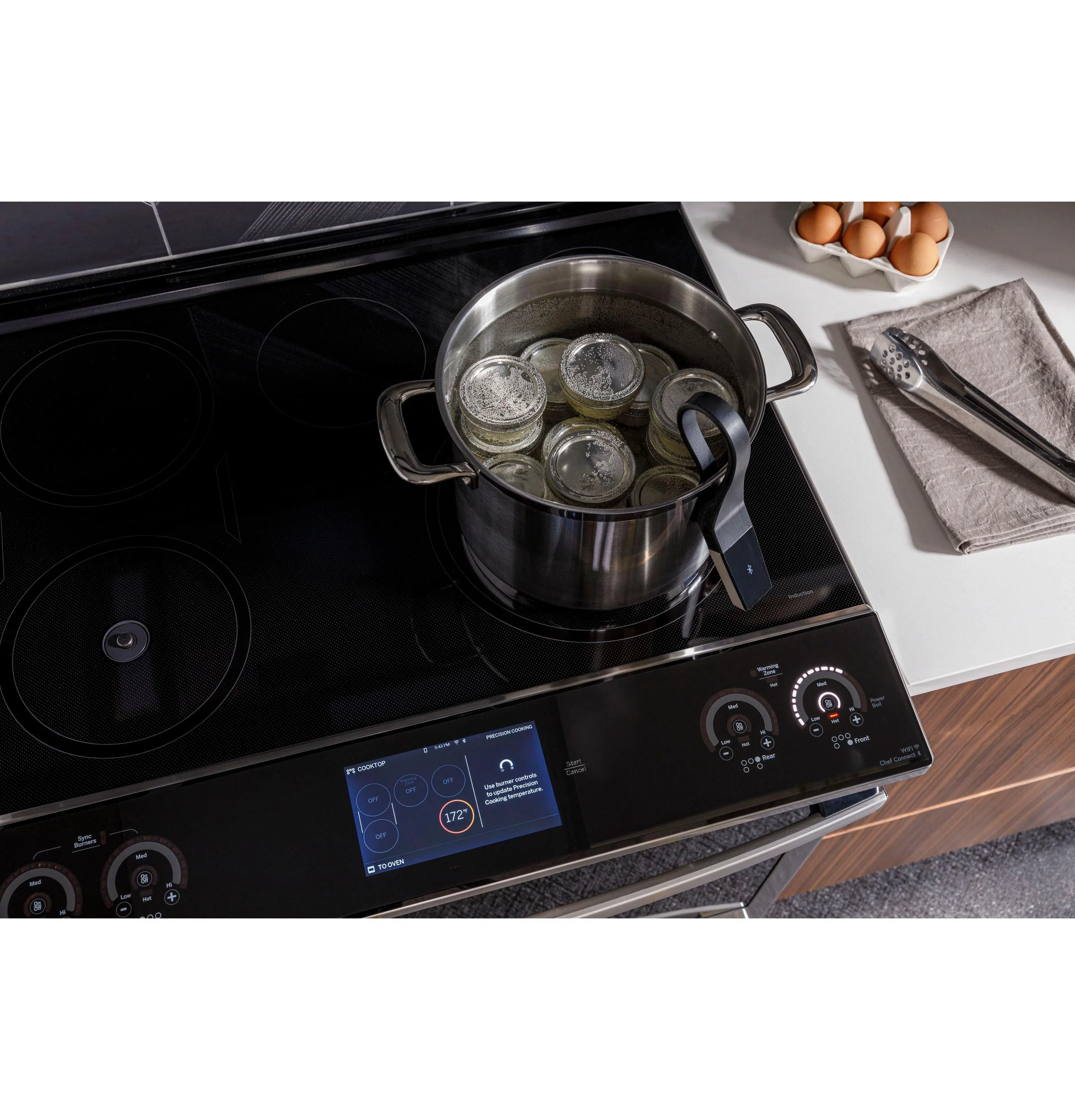 PHS93XYPFS GE Profile™ 30" Smart Slide-In Front-Control Induction Fingerprint Resistant Range with In Oven Camera - Image 21