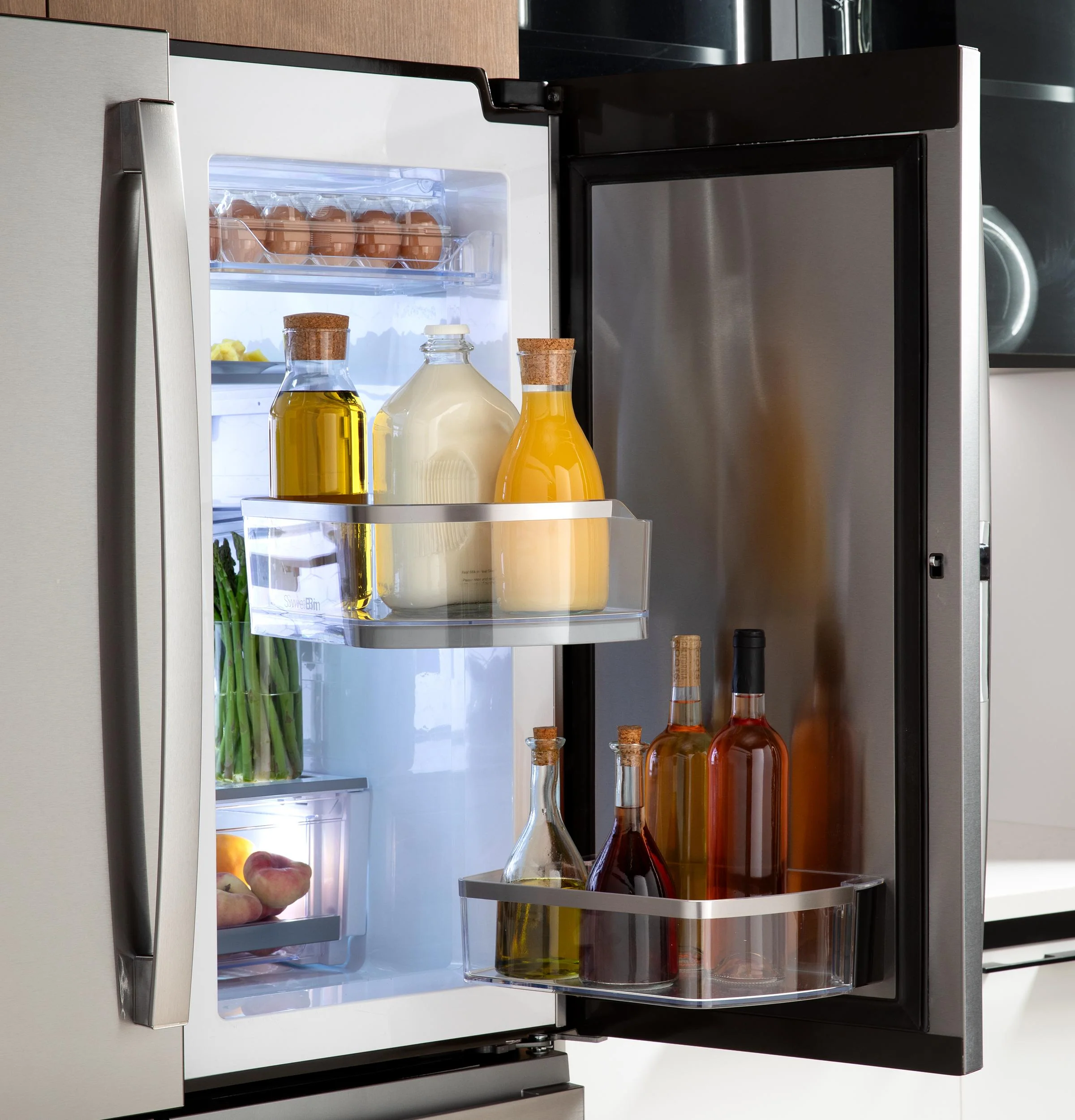 PJD23BYWFS GE Profile™ ENERGY STAR® 23.3 Cu. Ft. Smart Counter-Depth Fingerprint Resistant 4-Door French-Door Refrigerator with Door In Door - Image 6