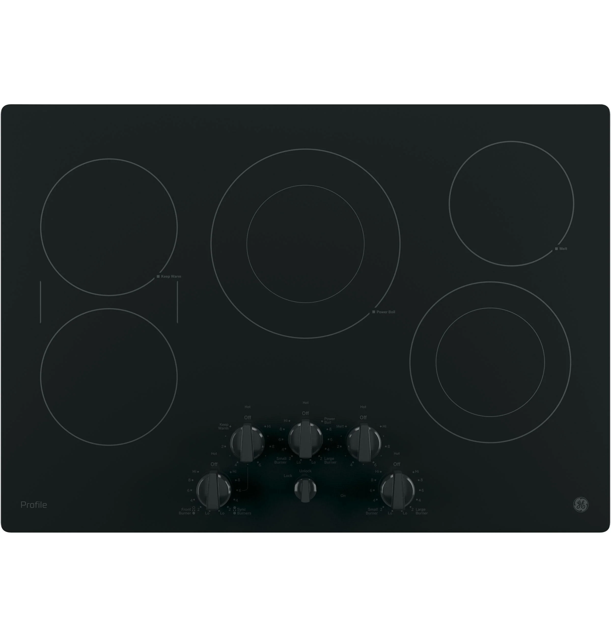 GE Profile™ 30" Built-In Knob Control Electric Cooktop