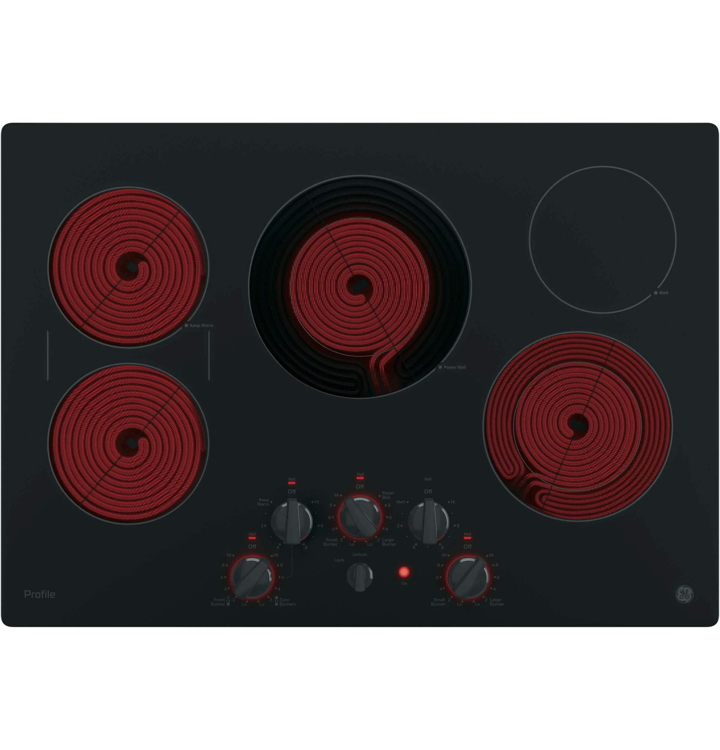 GE Profile™ 30" Built-In Knob Control Electric Cooktop - Image 3