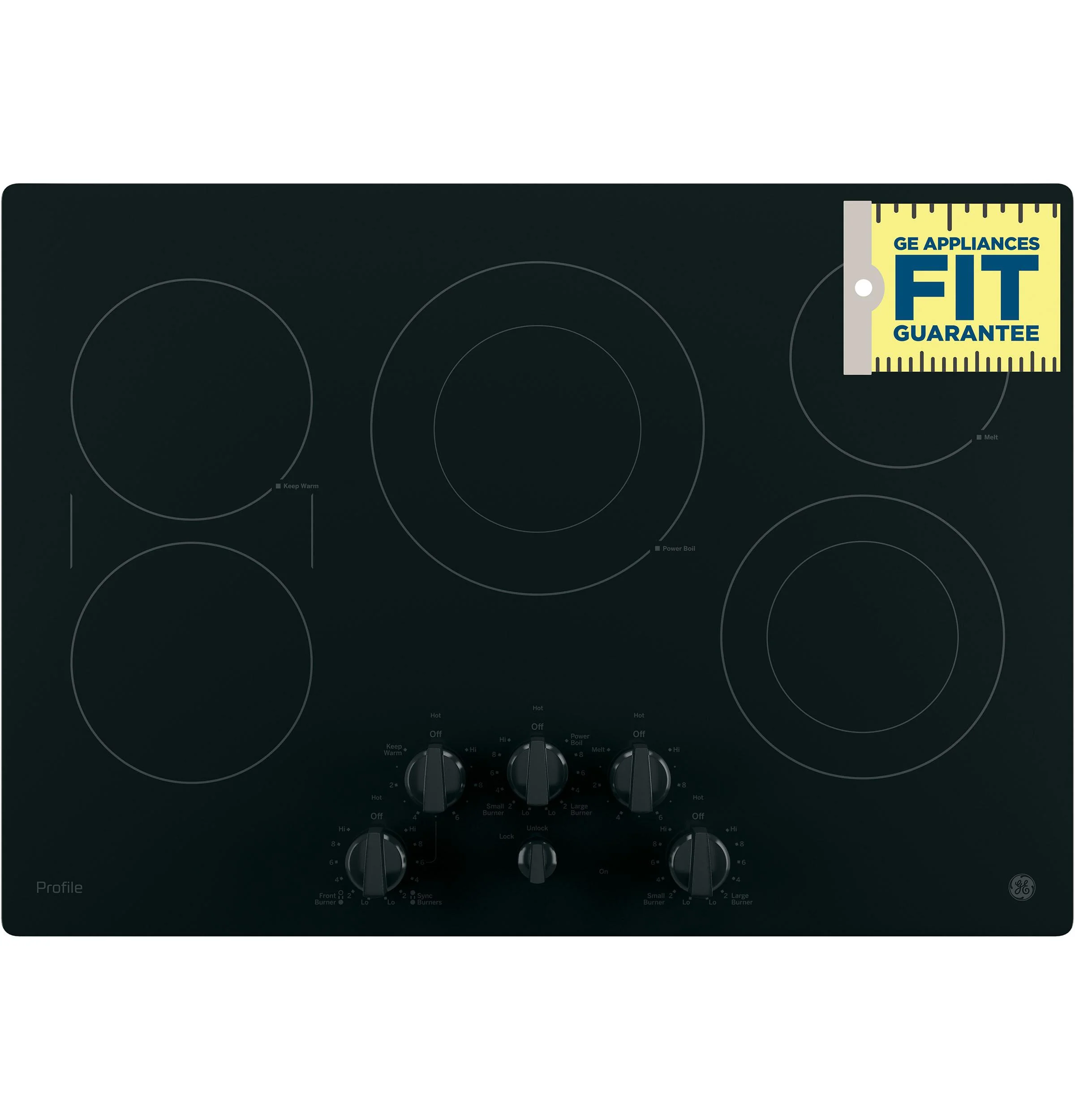 GE Profile™ 30" Built-In Knob Control Electric Cooktop - Image 8