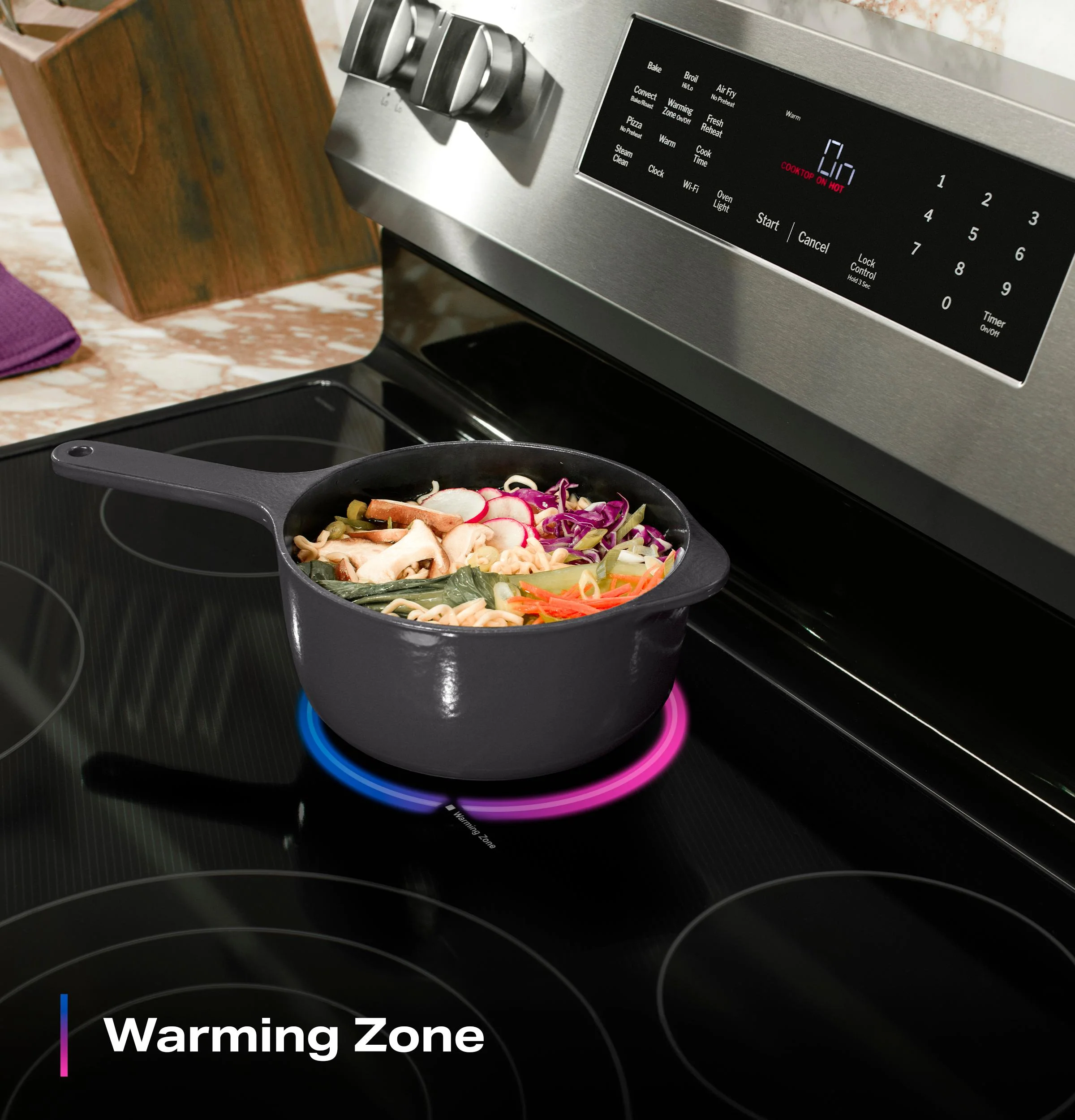PRF700AYFS GE Profile™ ENERGY STAR® 30" Smart Free-Standing Electric Convection Range with No Preheat Air Fry and EasyWash™ Oven Tray - Image 15