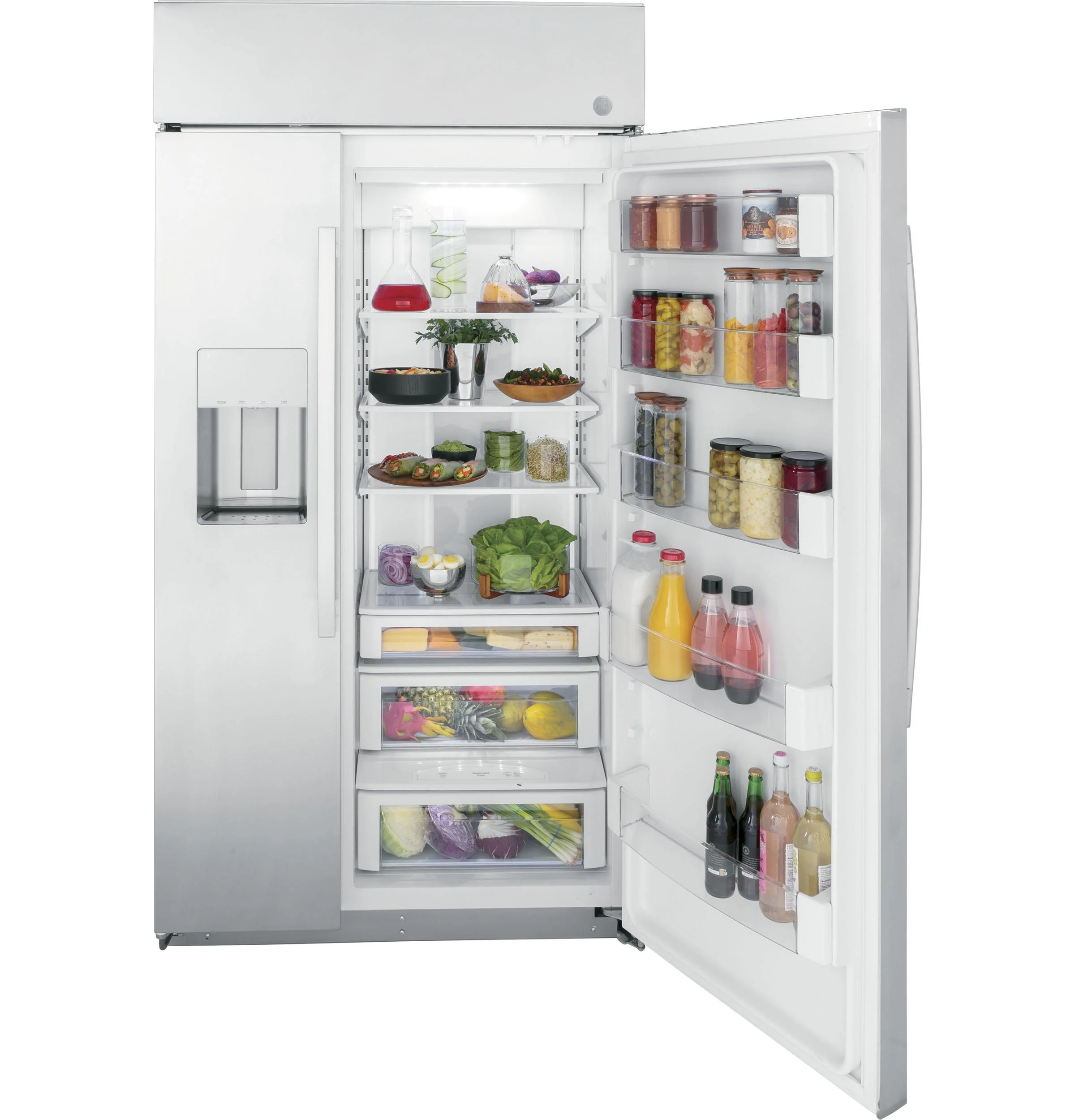 PSB42YSRSS GE Profile™ Series 42" Smart Built-In Side-by-Side Refrigerator with Dispenser - Image 5