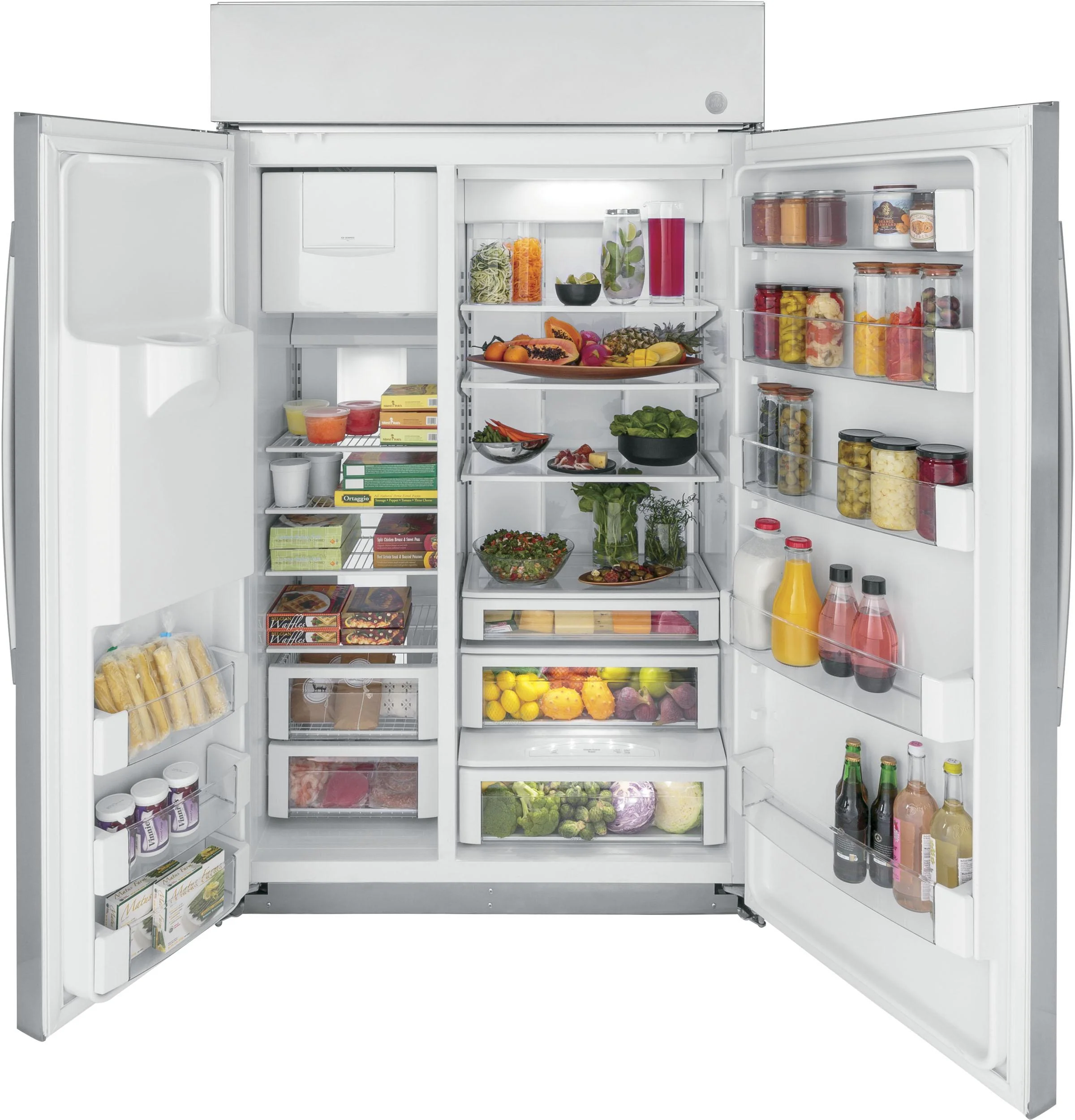 PSB48YSRSS GE Profile™ Series 48" Smart Built-In Side-by-Side Refrigerator with Dispenser - Image 3