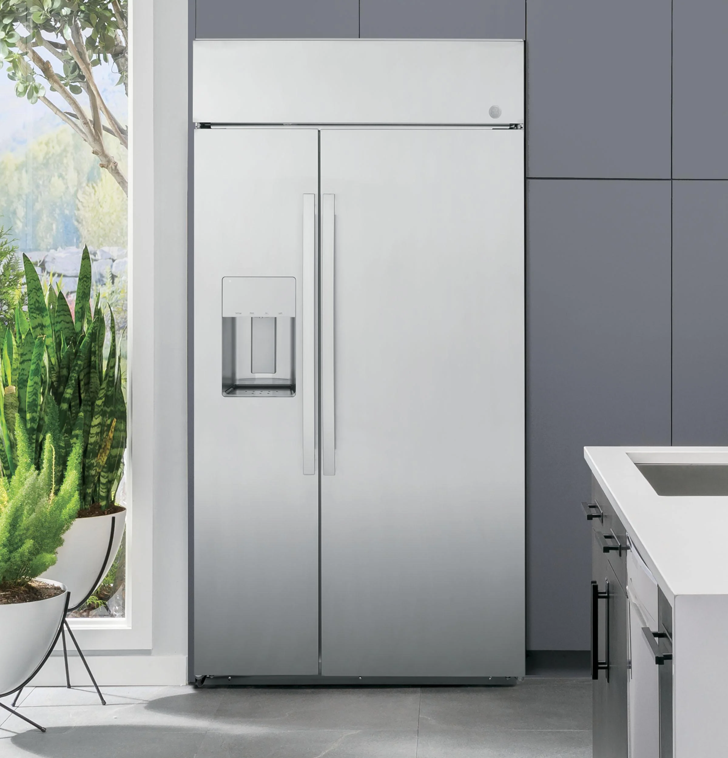 PSB48YSRSS GE Profile™ Series 48" Smart Built-In Side-by-Side Refrigerator with Dispenser - Image 6