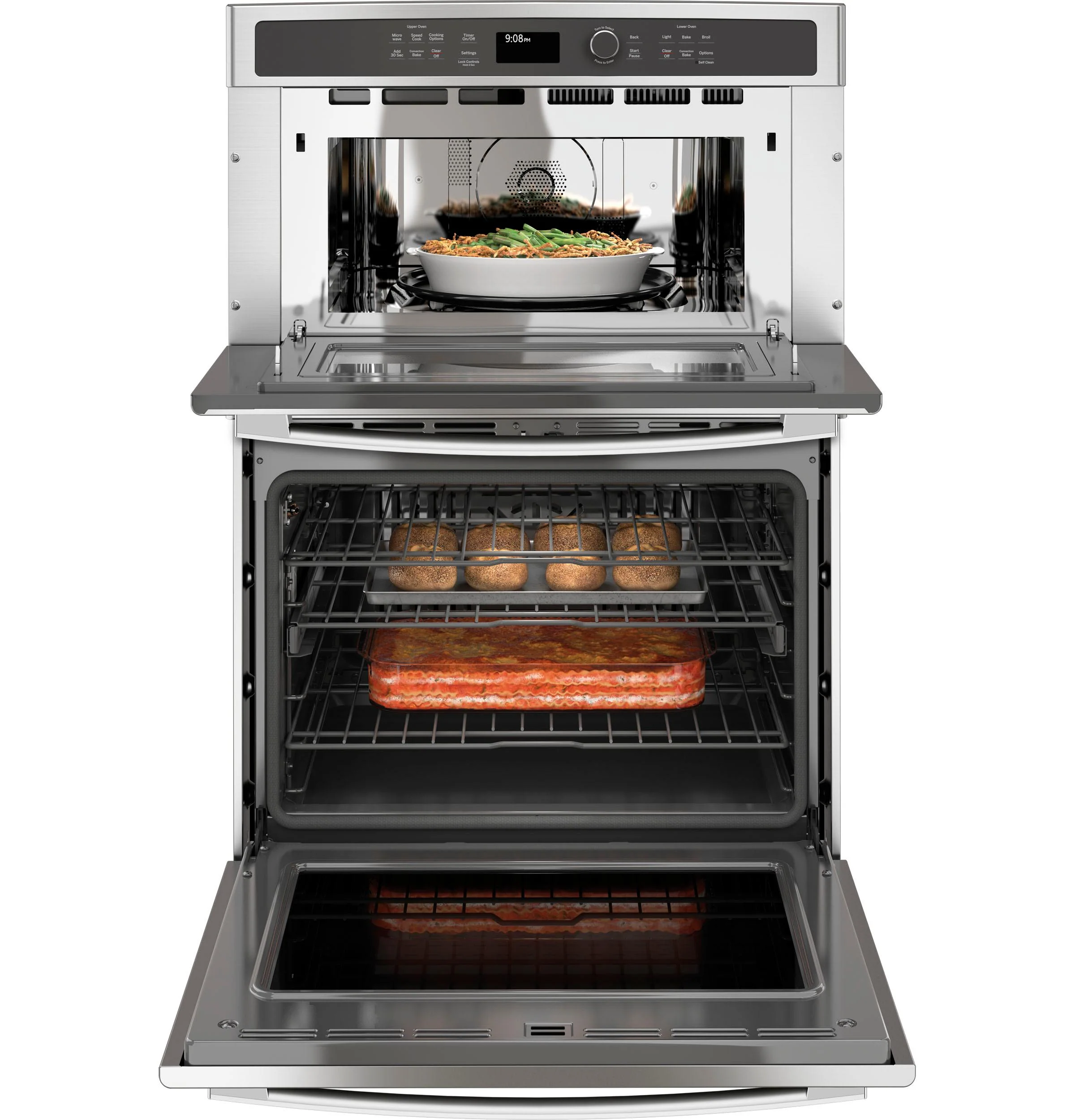 PT9800SHSS GE Profile™ 30 in. Combination Double Wall Oven with Convection and Advantium® Technology - Image 10