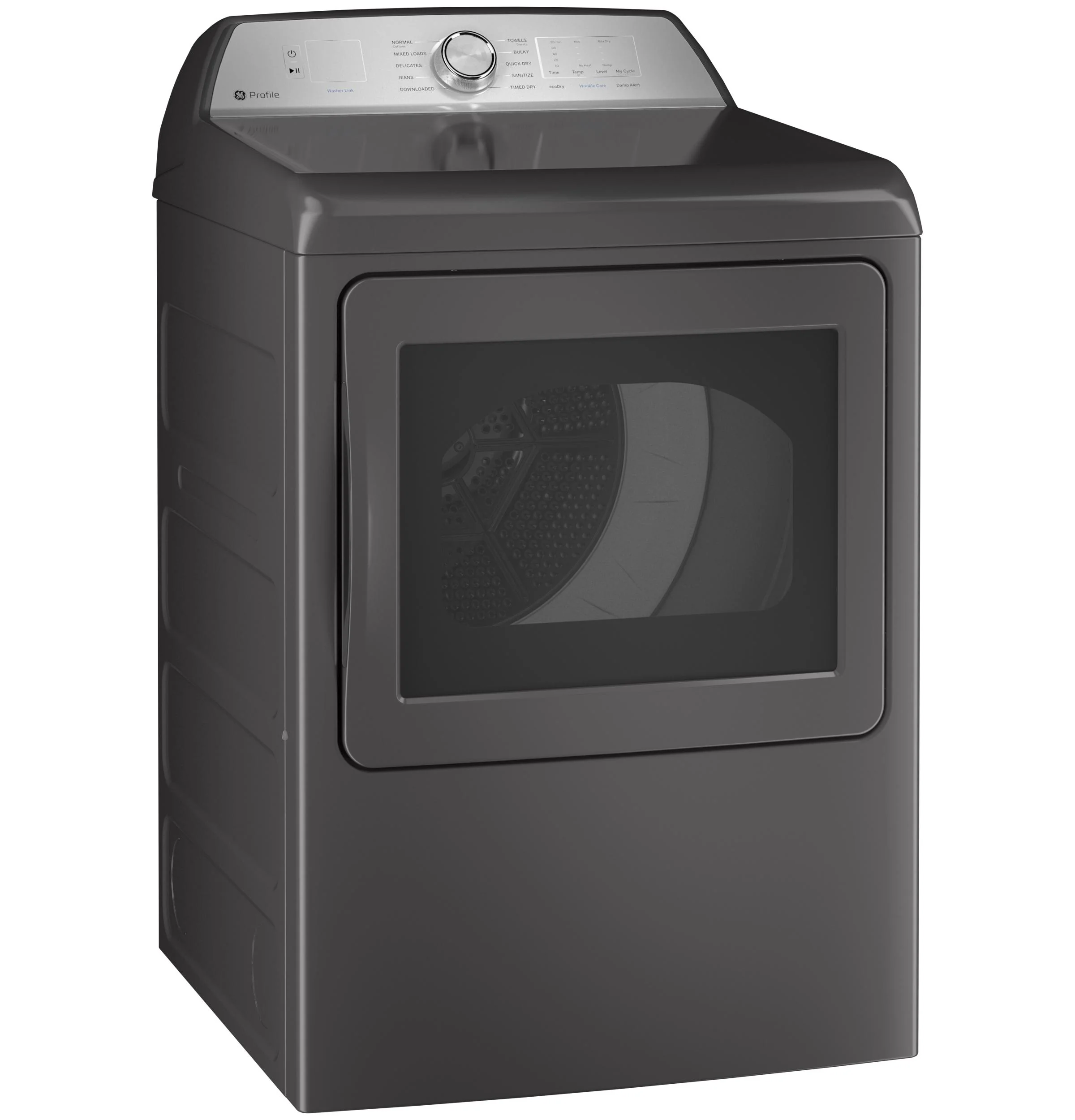 PTD60EBPRDG GE Profile™ ENERGY STAR® 7.4 cu. ft. Capacity aluminized alloy drum Electric Dryer with Sanitize Cycle and Sensor Dry - Image 2