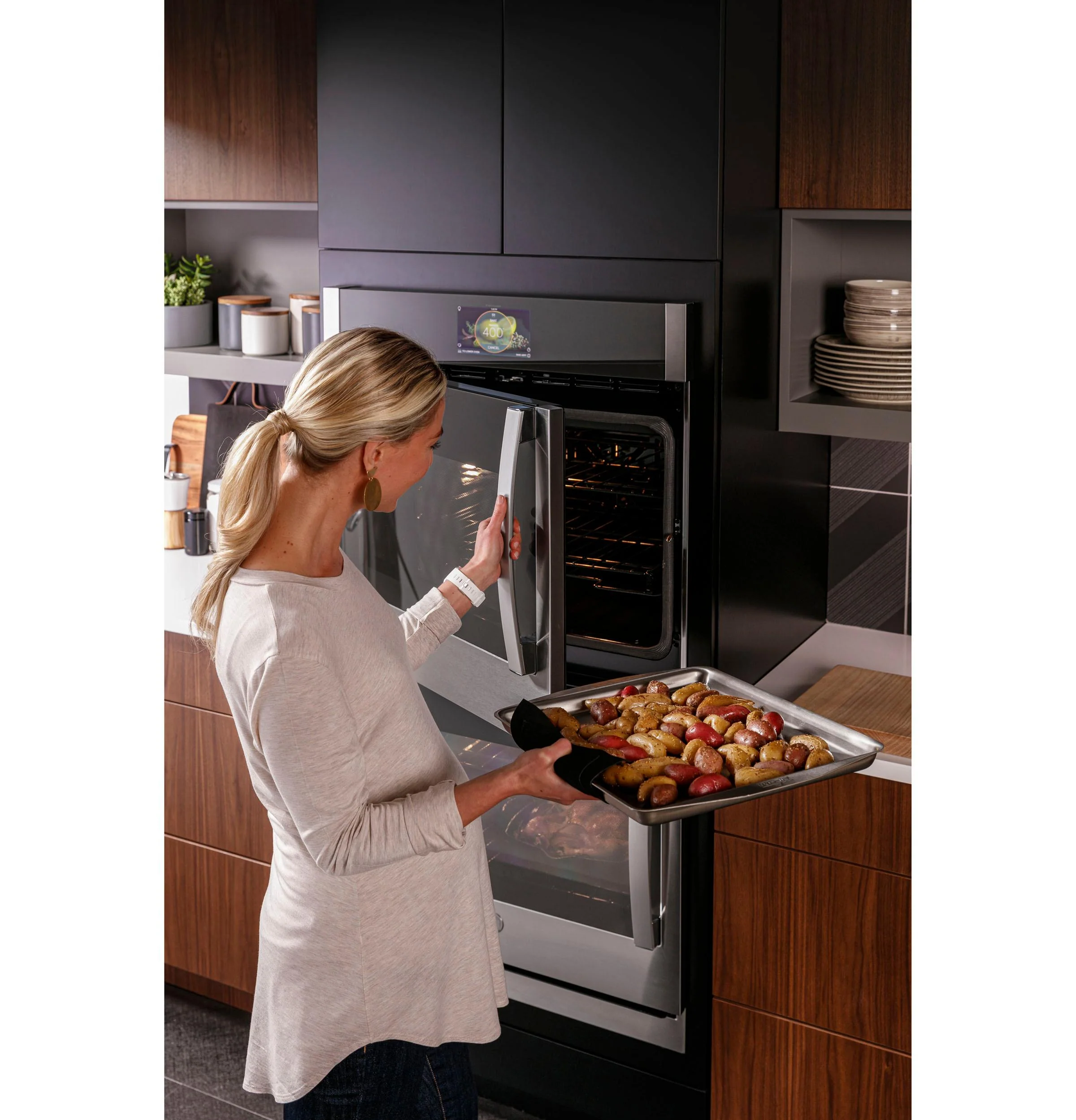 PTD700RSNSS GE Profile™ 30" Smart Built-In Convection Double Wall Oven with Right-Hand Side-Swing Doors - Image 5