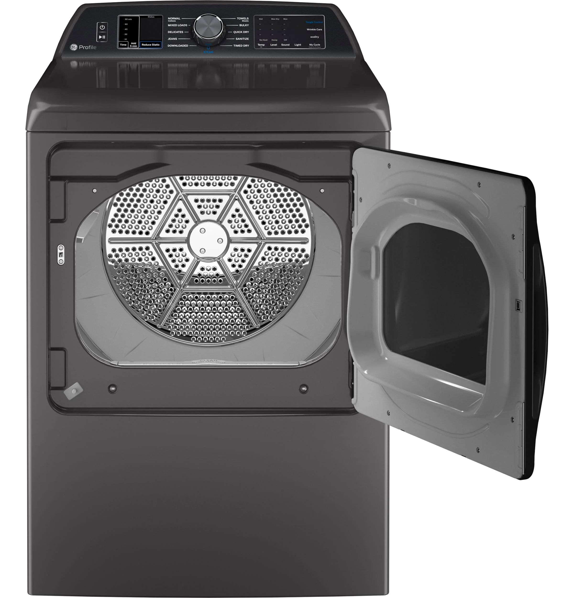 PTD70EBPTDG GE Profile™ ENERGY STAR® 7.4 cu. ft. Capacity Smart aluminized alloy drum Electric Dryer with Sanitize Cycle and Sensor Dry - Image 18