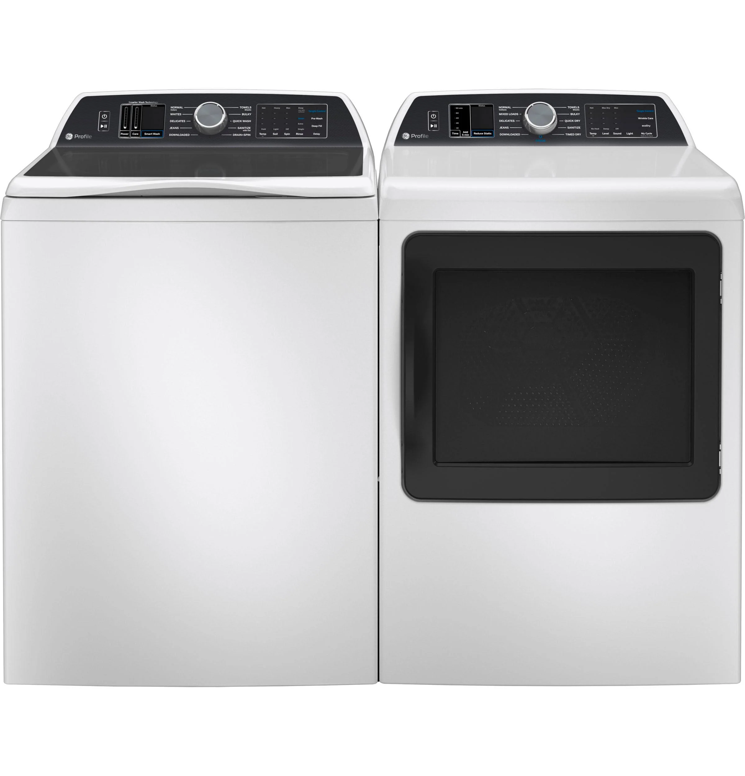 PTD70GBSTWS GE Profile™ ENERGY STAR® 7.4 cu. ft. Capacity Smart aluminized alloy drum Gas Dryer with Sanitize Cycle and Sensor Dry - Image 6