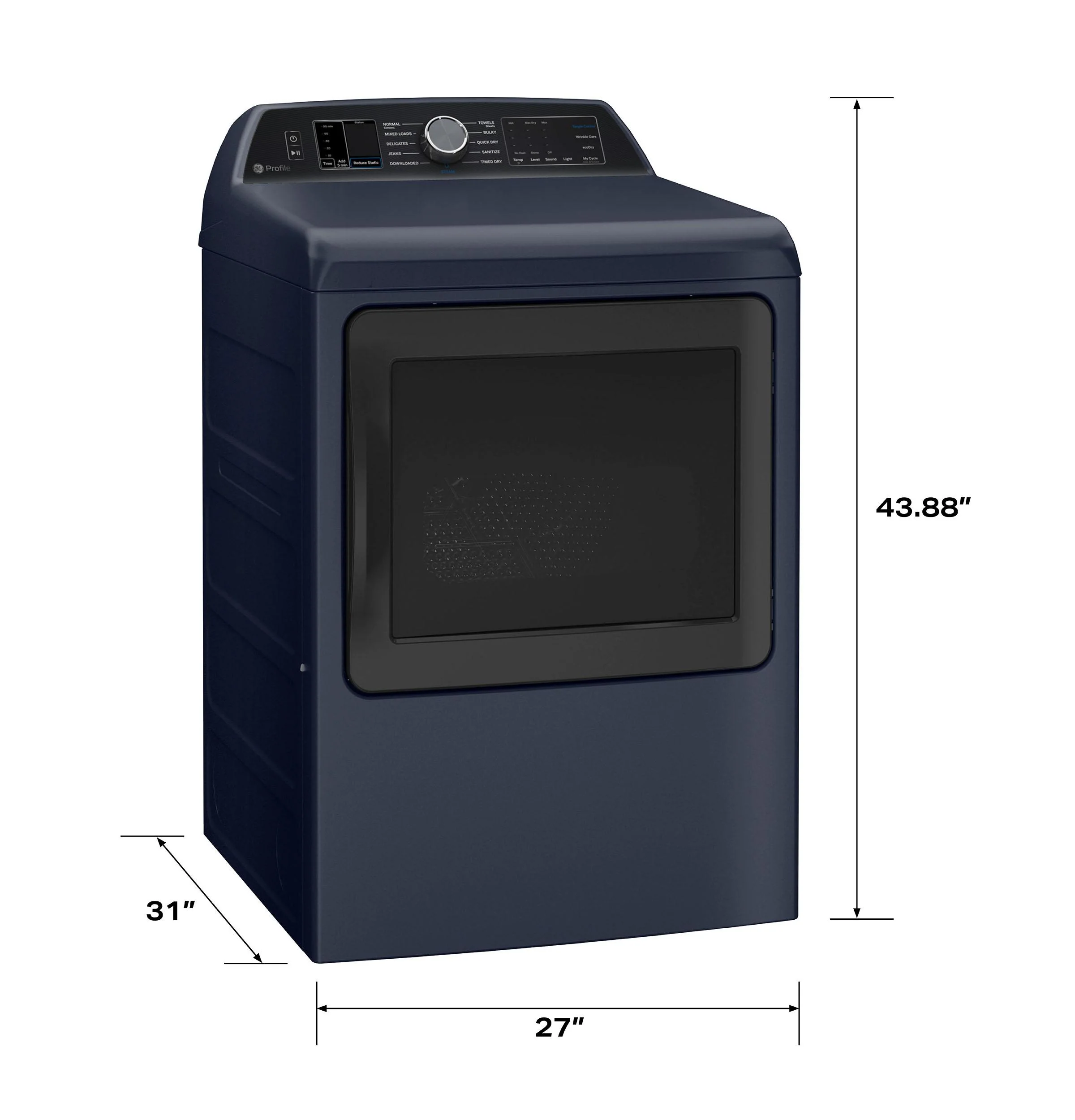 PTD80GBPTRS GE Profile™ ENERGY STAR® 7.3 cu. ft. Capacity Smart Gas Dryer with Steam and Washer Link - Image 2