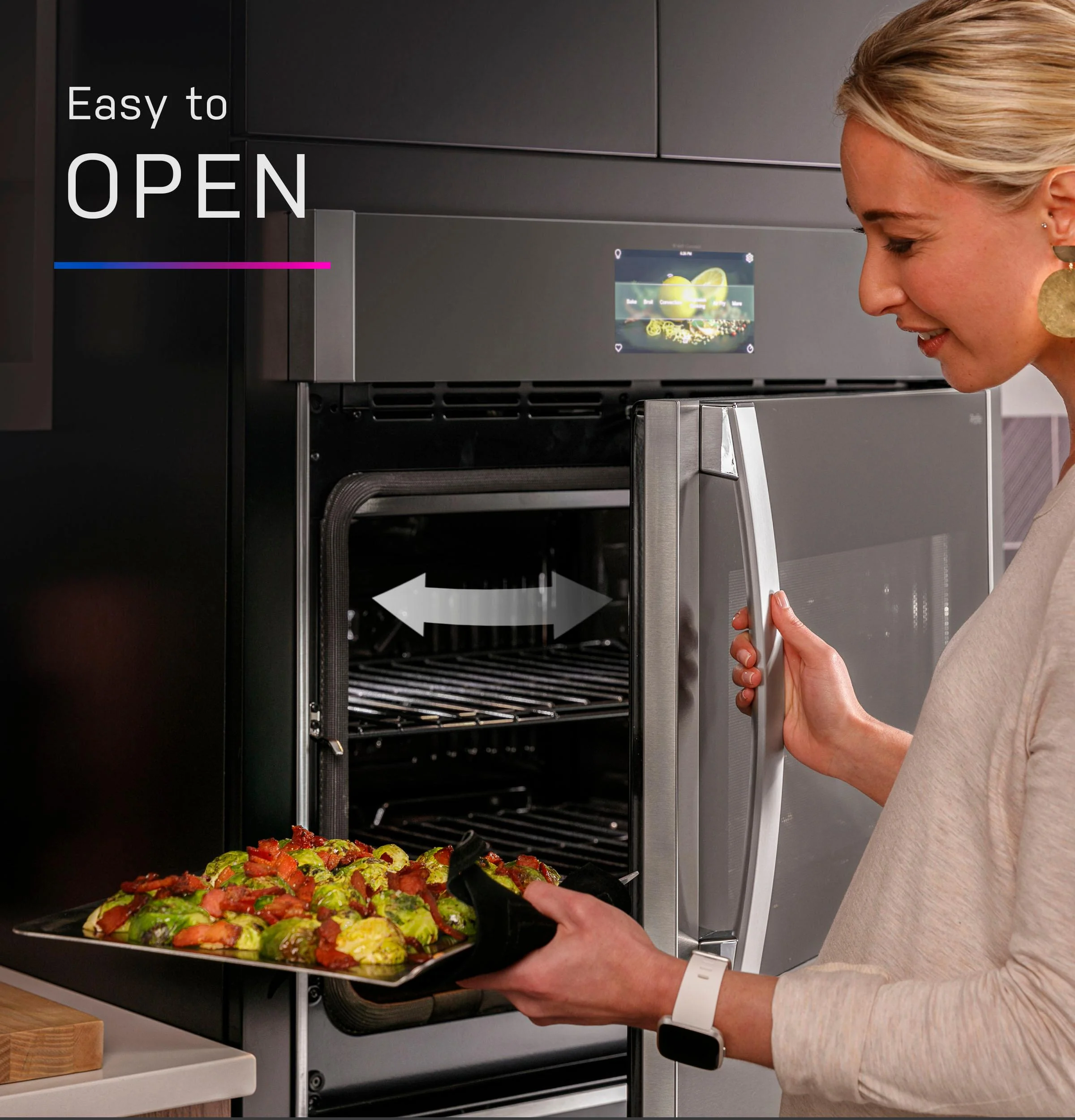 PTS700LSNSS GE Profile™ 30" Smart Built-In Convection Single Wall Oven with Left-Hand Side-Swing Doors - Image 6