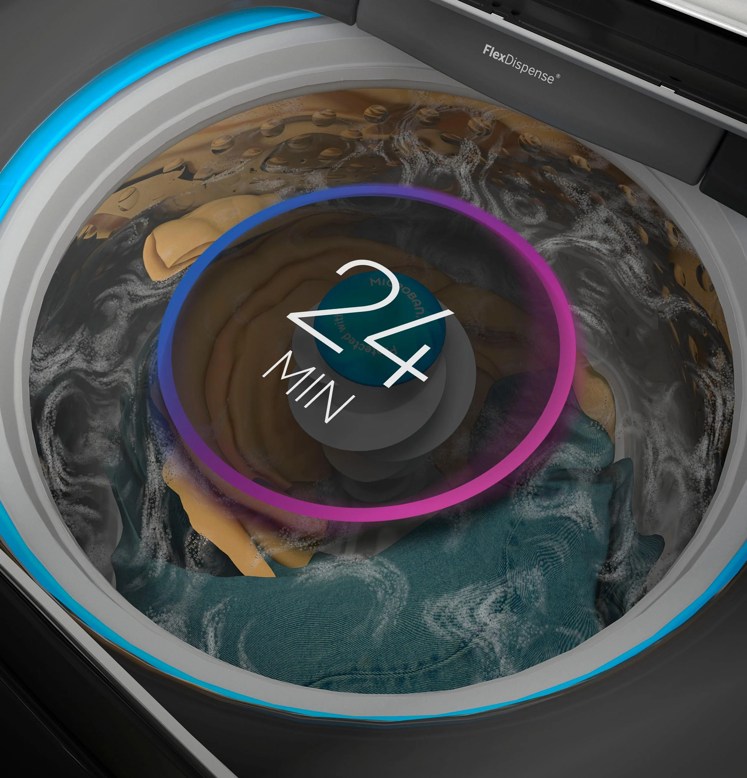 PTW600BPRDG GE Profile™ ENERGY STAR® 5.0 cu. ft. Capacity Washer with Smarter Wash Technology and FlexDispense™ - Image 17