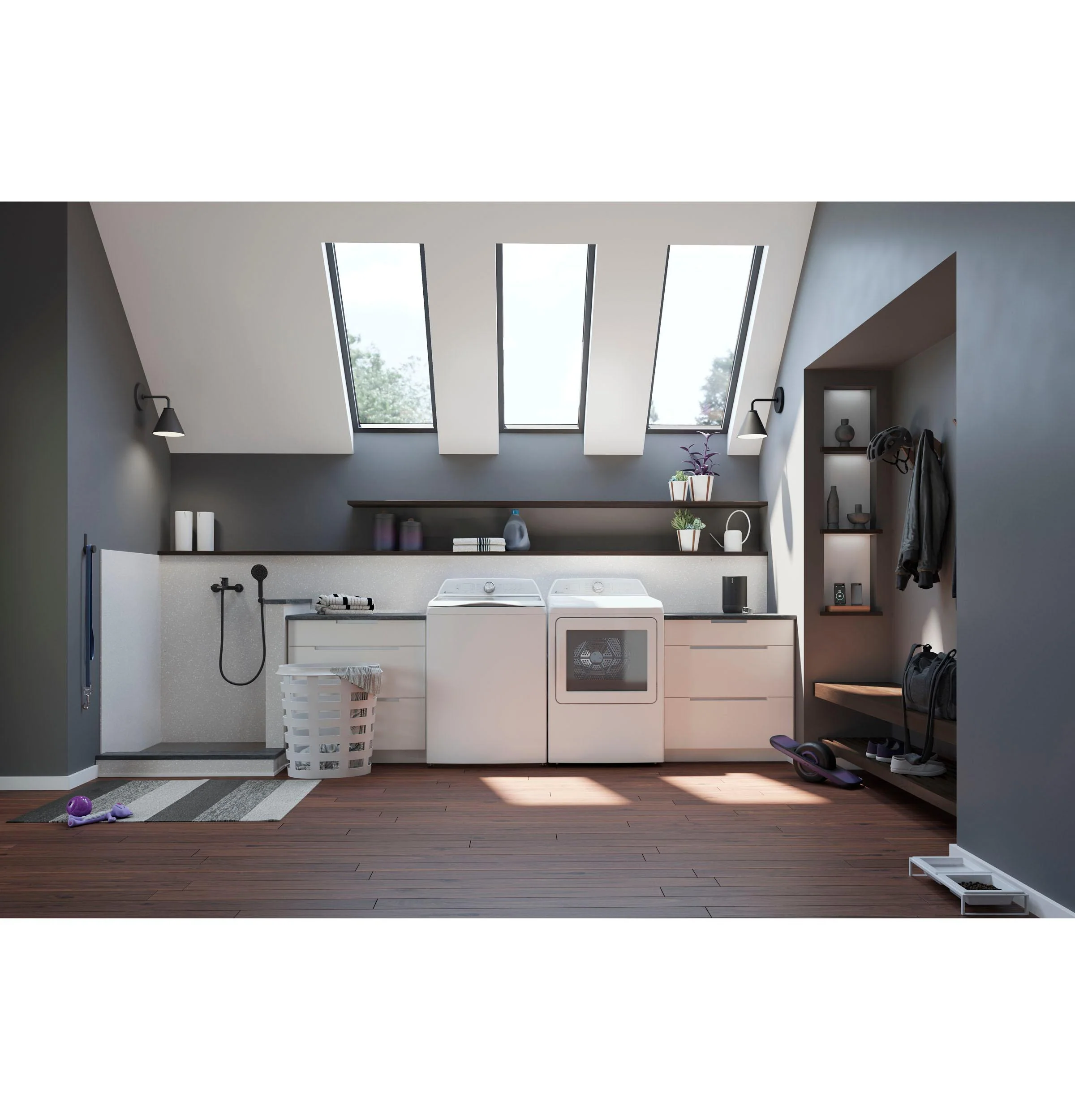 PTW600BSRWS GE Profile™ ENERGY STAR® 5.0 cu. ft. Capacity Washer with Smarter Wash Technology and FlexDispense™ - Image 9