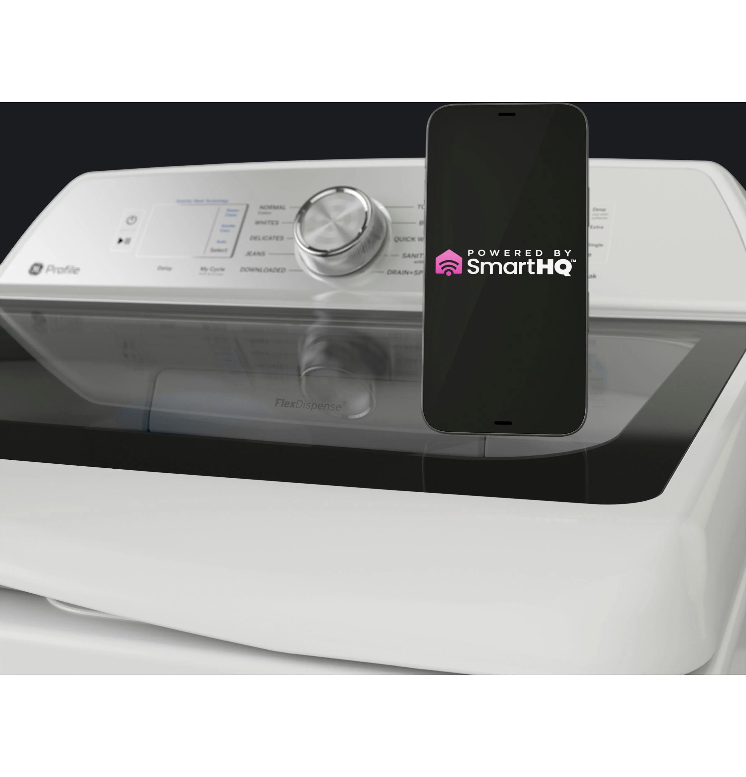 PTW605BSRWS GE Profile™ ENERGY STAR® 4.9 cu. ft. Capacity Washer with Smarter Wash Technology and FlexDispense™ - Image 15