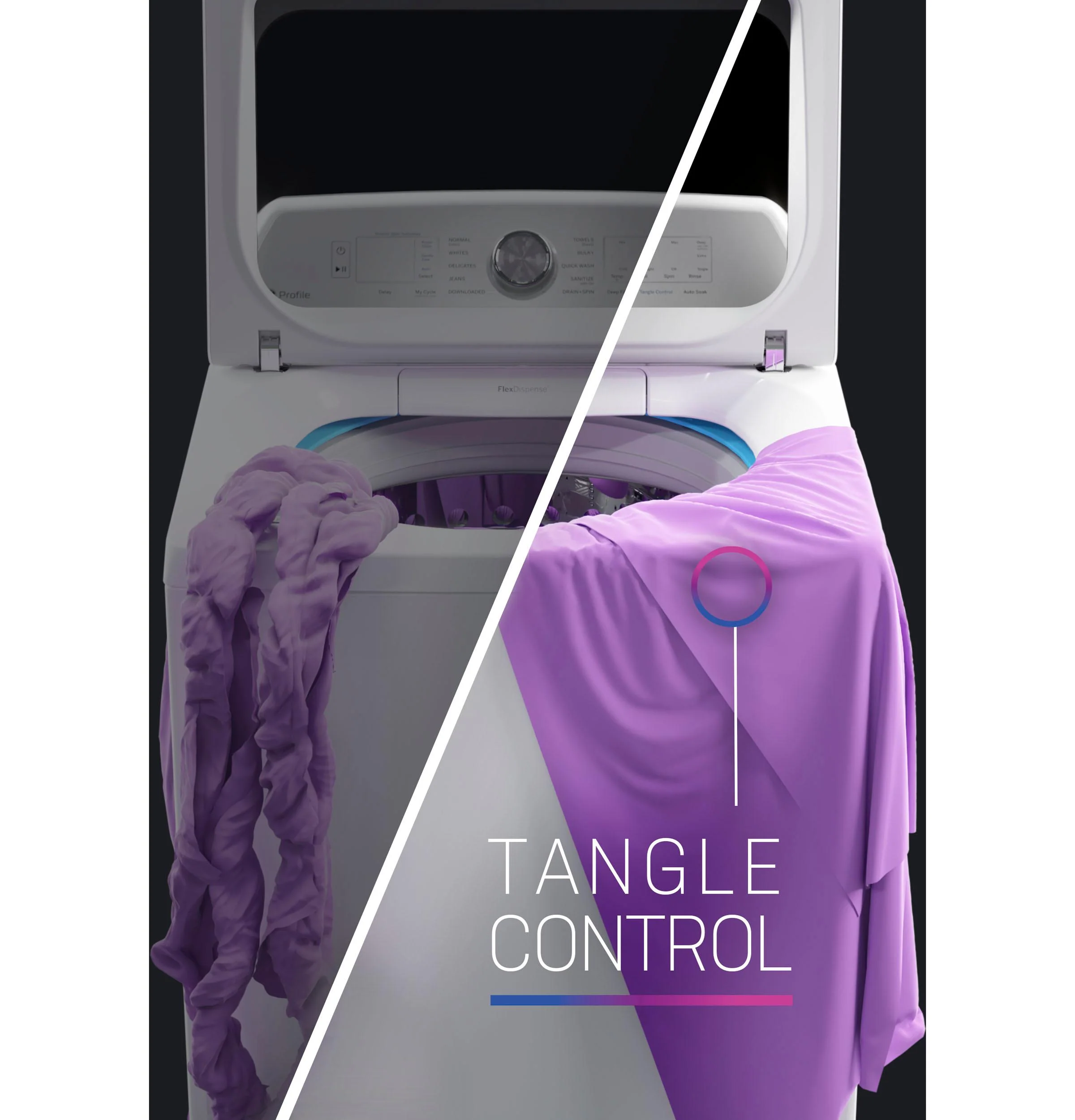 PTW605BSRWS GE Profile™ ENERGY STAR® 4.9 cu. ft. Capacity Washer with Smarter Wash Technology and FlexDispense™ - Image 31