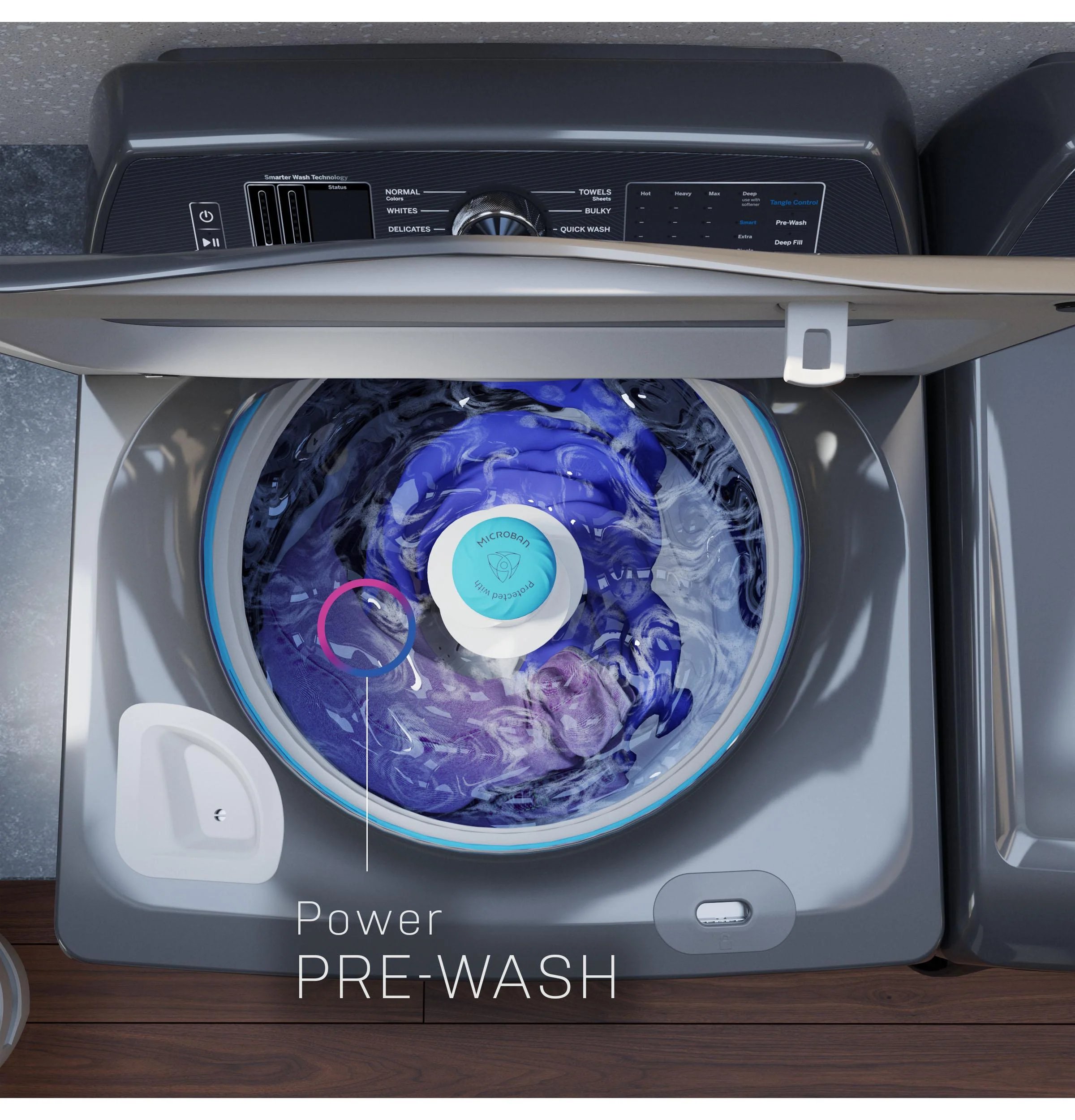 PTW705BPTDG GE Profile™ ENERGY STAR® 5.3 cu. ft. Capacity Washer with Smarter Wash Technology and FlexDispense™ - Image 18