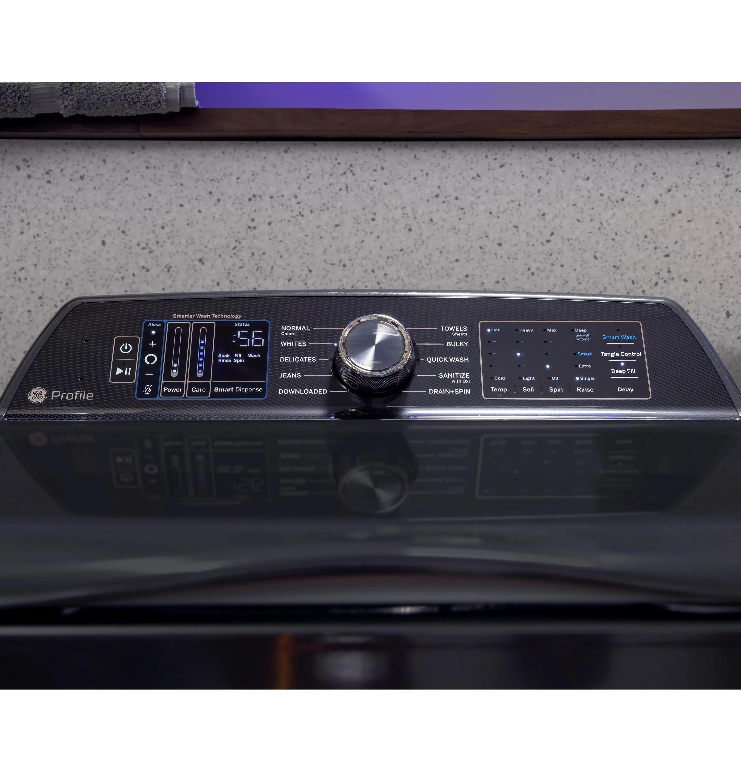 PTW805BPWRS GE Profile™ ENERGY STAR® 5.3 cu. ft. Capacity Washer with Smarter Wash Technology and Adaptive SmartDispense - Image 7