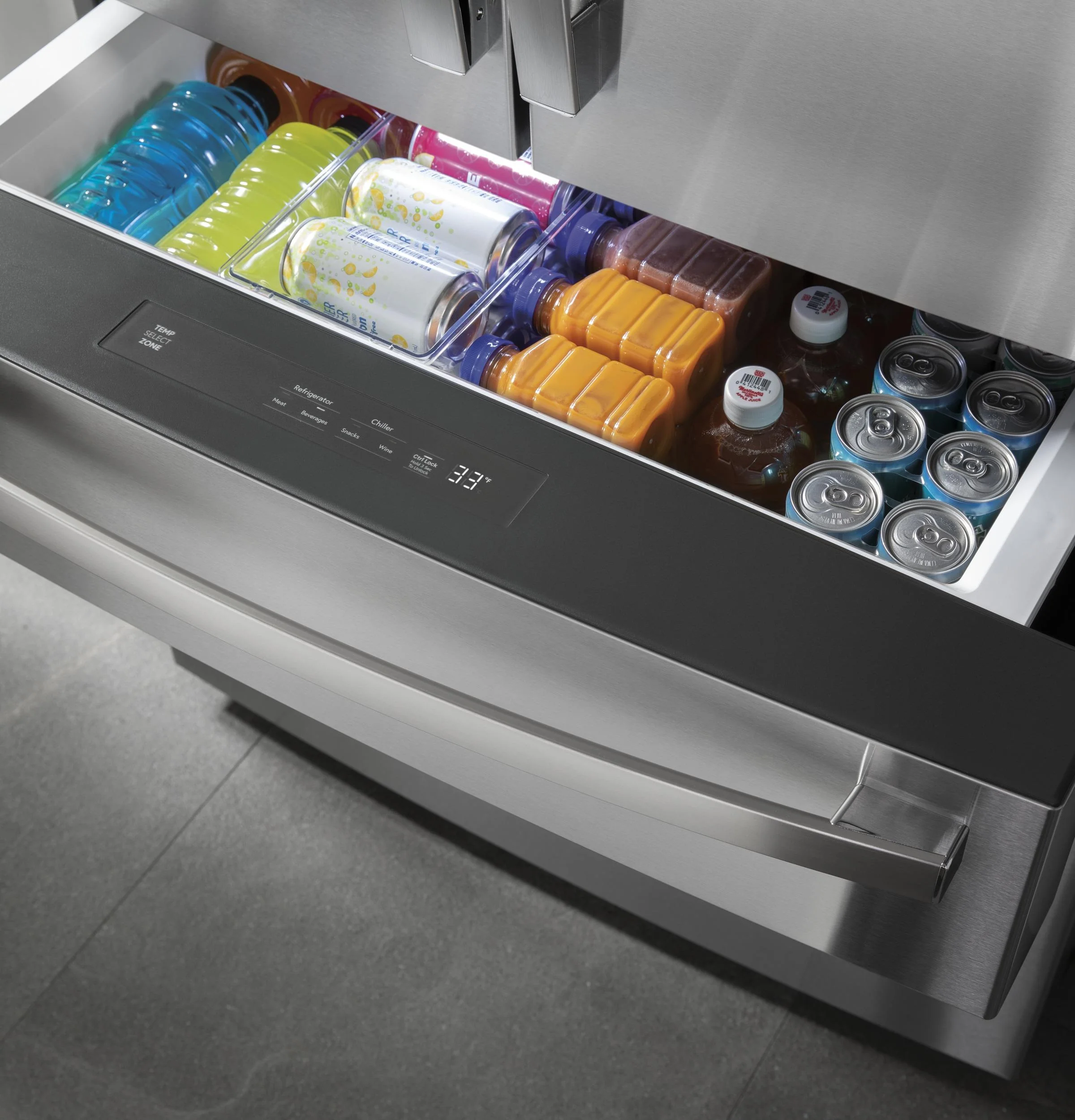 PVD28BYNFS GE Profile™ ENERGY STAR® 27.9 Cu. Ft. Smart Fingerprint Resistant 4-Door French-Door Refrigerator with Door In Door - Image 17