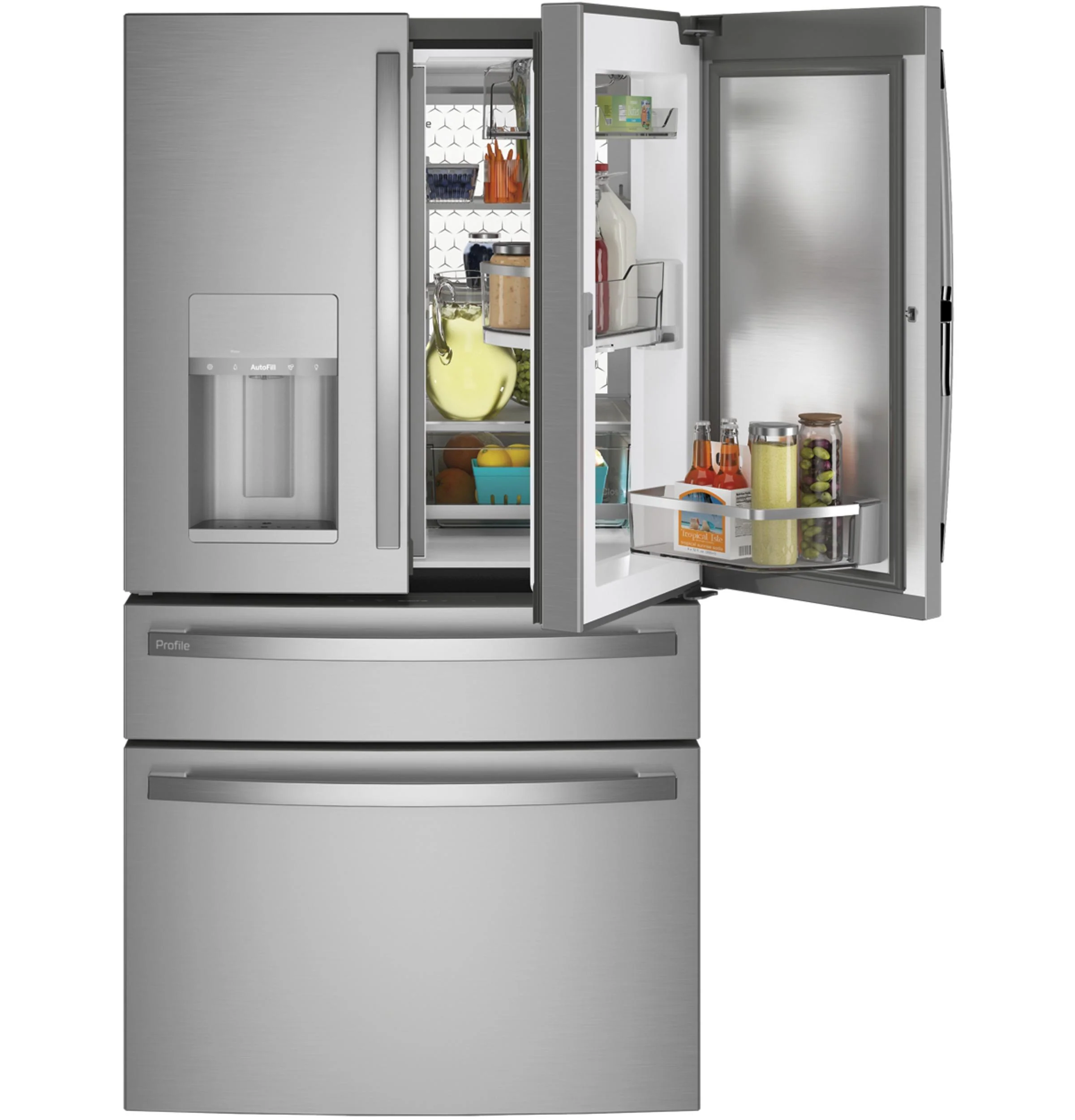 PVD28BYNFS GE Profile™ ENERGY STAR® 27.9 Cu. Ft. Smart Fingerprint Resistant 4-Door French-Door Refrigerator with Door In Door - Image 50