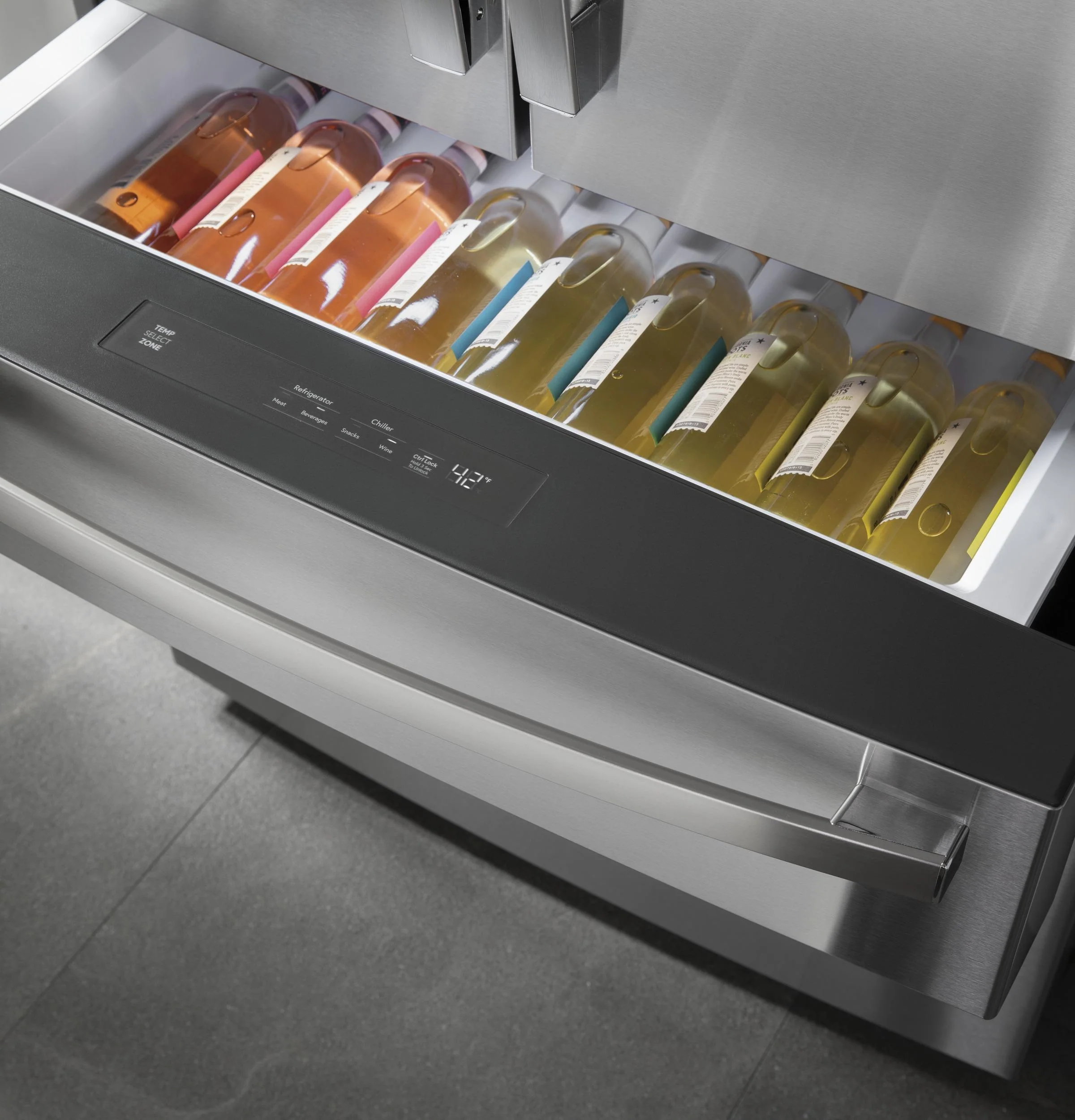 PVD28BYNFS GE Profile™ ENERGY STAR® 27.9 Cu. Ft. Smart Fingerprint Resistant 4-Door French-Door Refrigerator with Door In Door - Image 65
