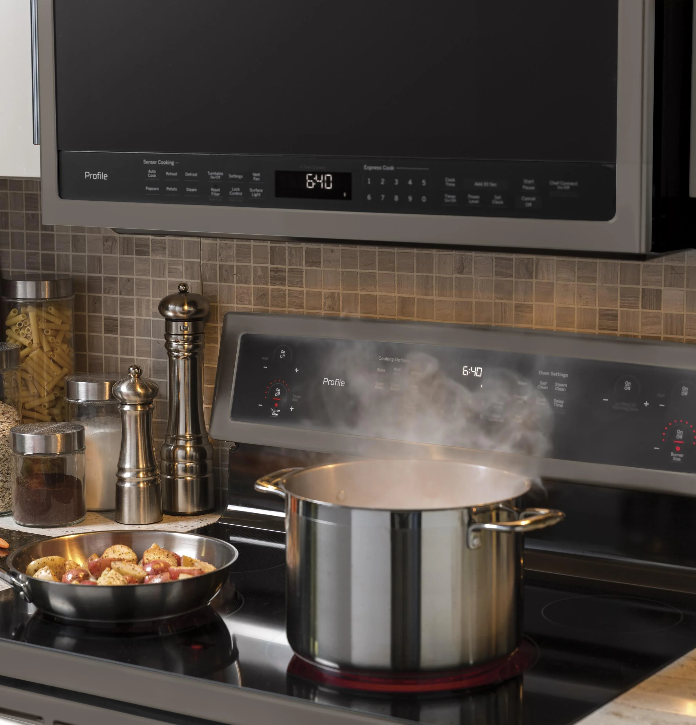 GE Profile™ 2.1 Cu. Ft. Over-the-Range Sensor Microwave Oven - Image 5
