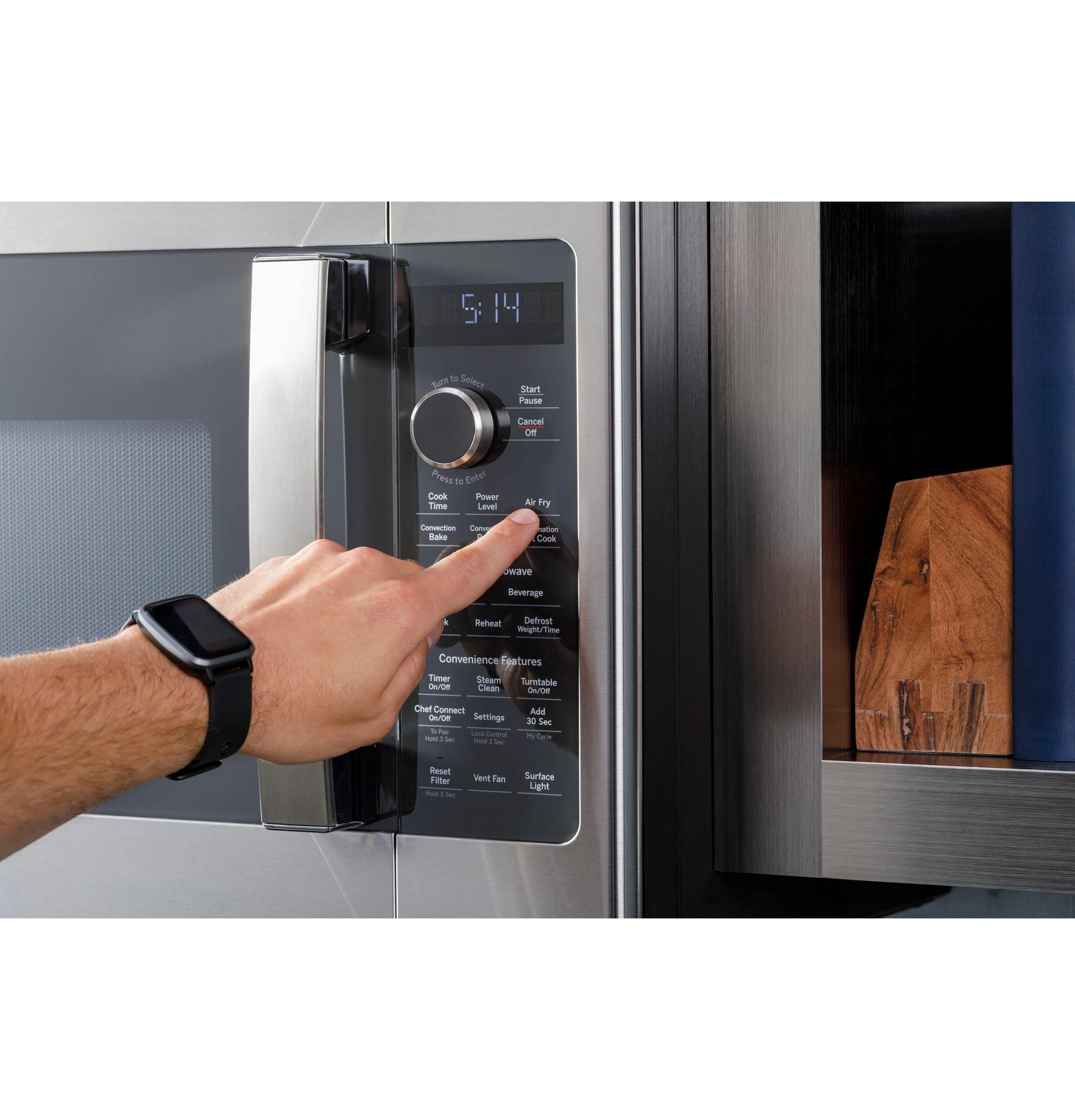 GE Profile™ 1.7 Cu. Ft. Convection Over-the-Range Microwave Oven - Image 2