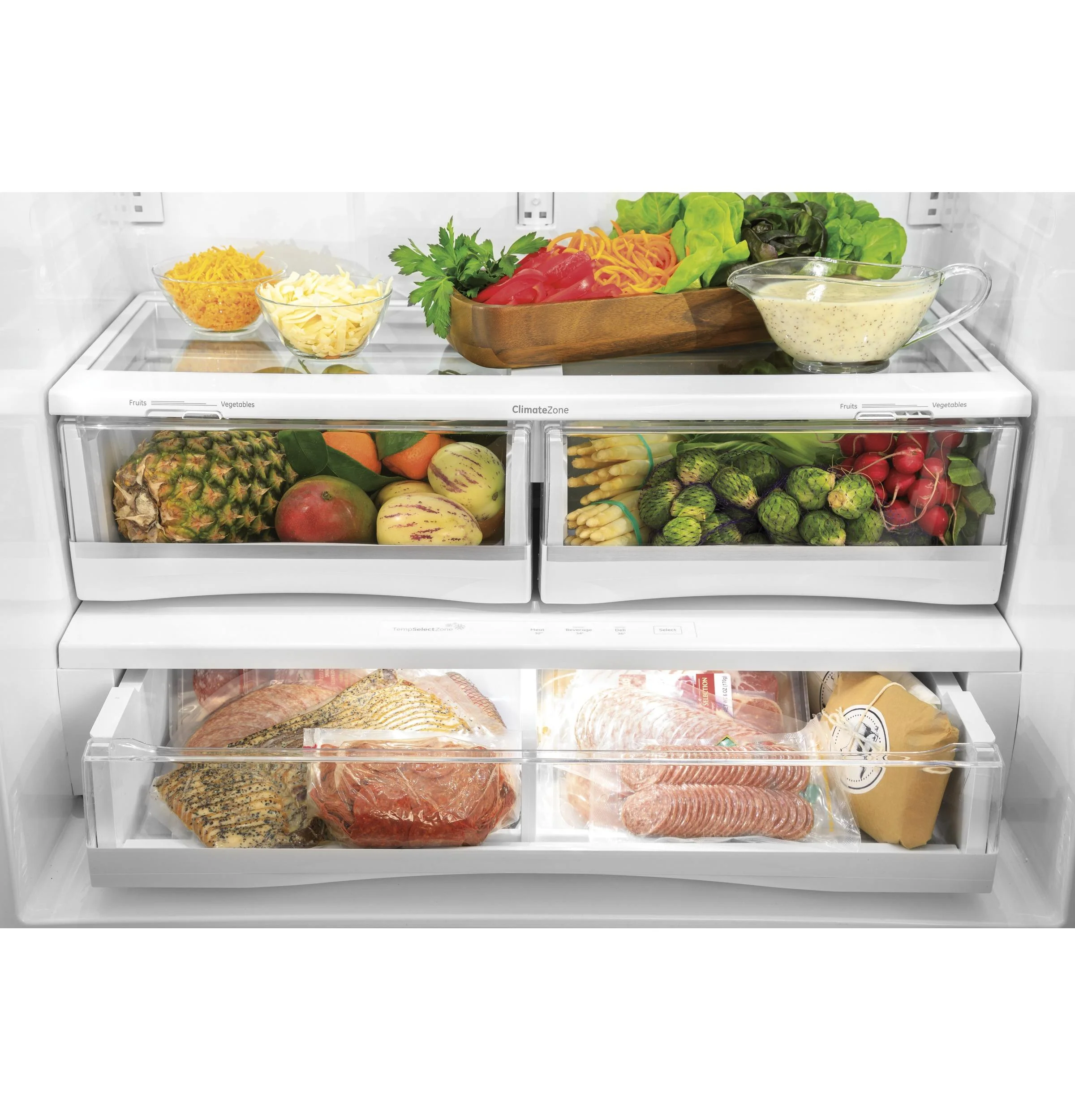 PWE23KYNFS GE Profile™ ENERGY STAR® 23.1 Cu. Ft. Counter-Depth Fingerprint Resistant French-Door Refrigerator - Image 12