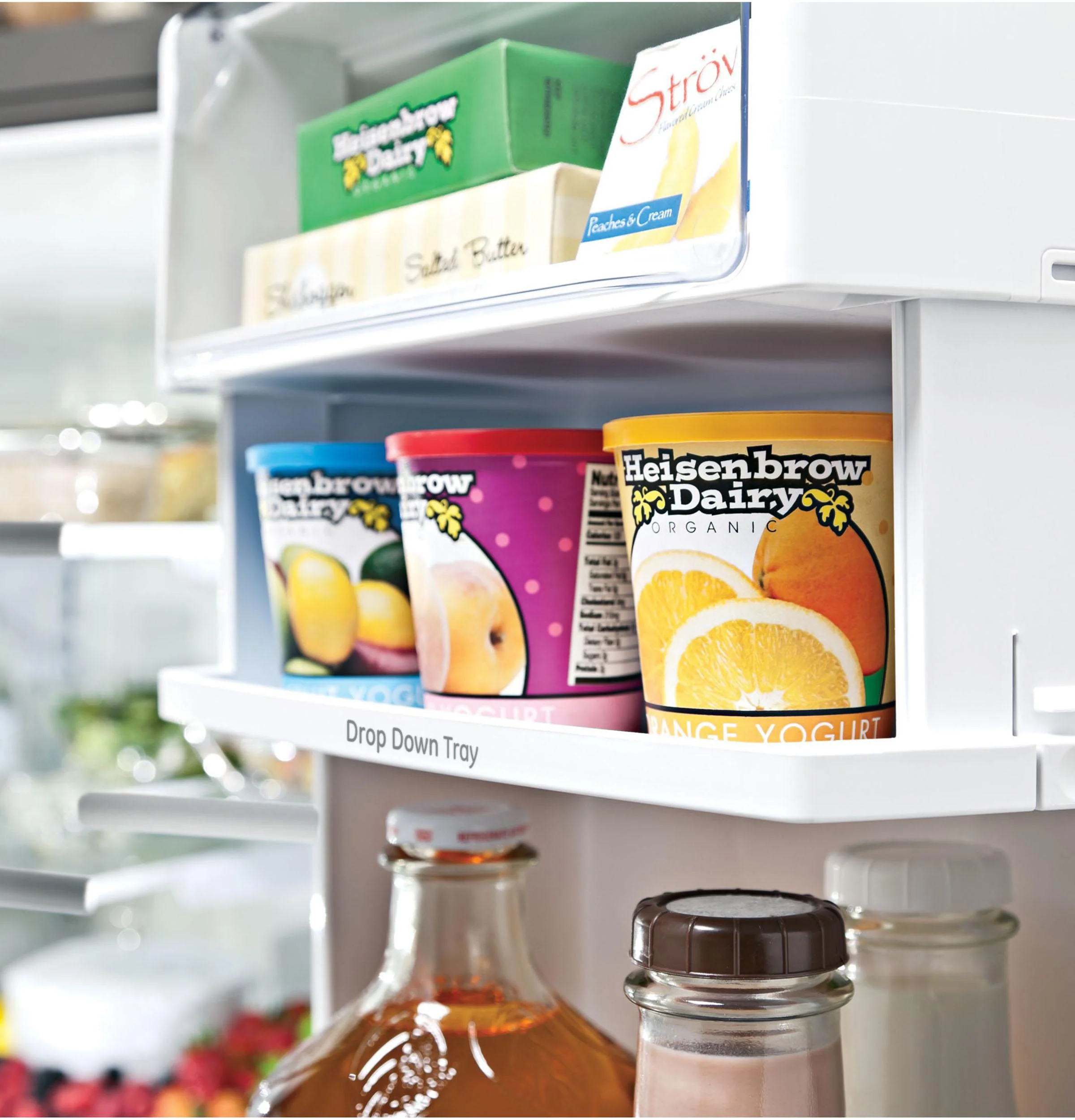 PWE23KYNFS GE Profile™ ENERGY STAR® 23.1 Cu. Ft. Counter-Depth Fingerprint Resistant French-Door Refrigerator - Image 15