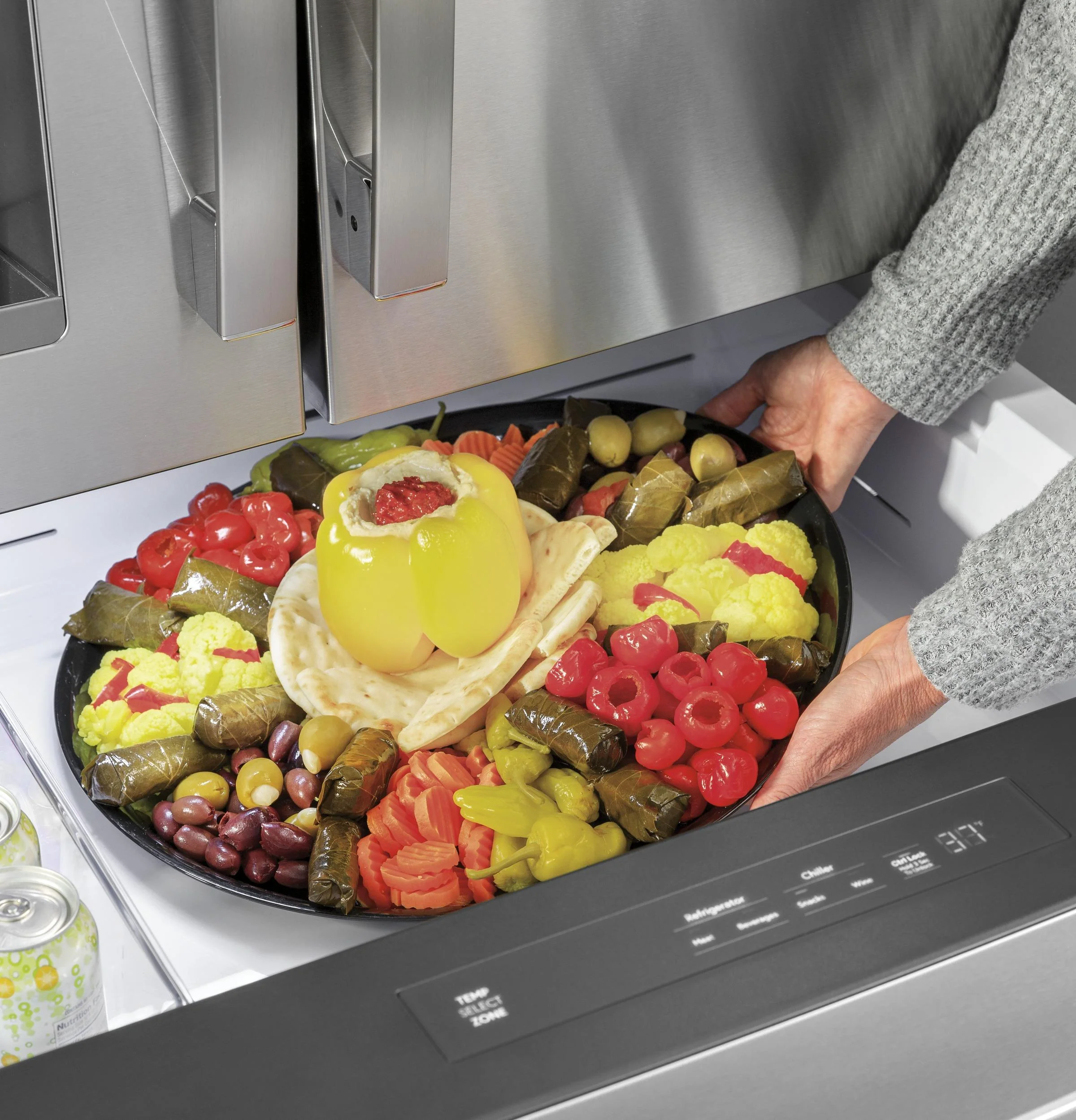 PXD22BYPFS GE Profile™ 22.4 Cu. Ft. Smart Counter-Depth Fingerprint Resistant 4-Door French-Door Refrigerator with Door In Door - Image 10