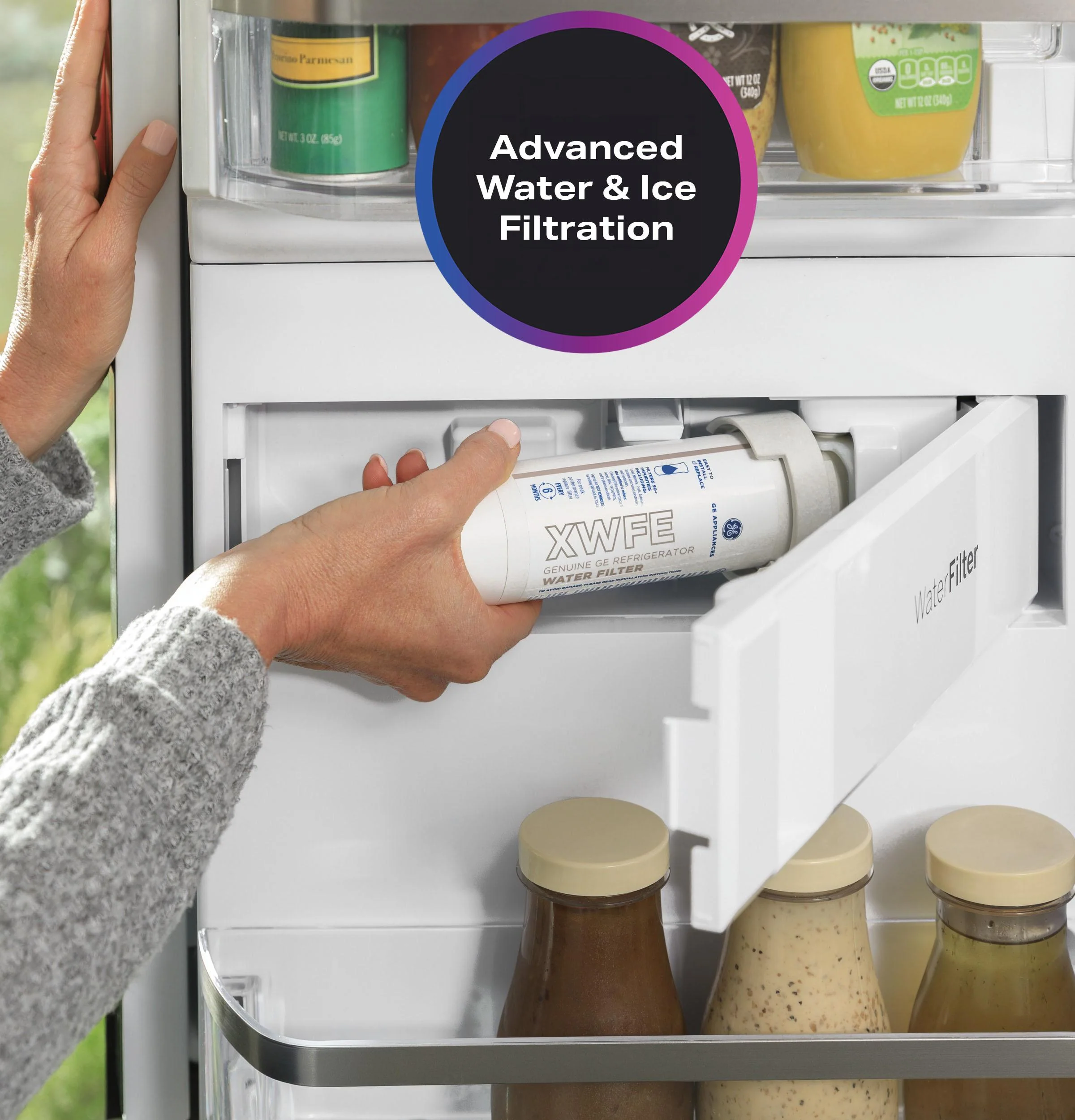 PXD22BYPFS GE Profile™ 22.4 Cu. Ft. Smart Counter-Depth Fingerprint Resistant 4-Door French-Door Refrigerator with Door In Door - Image 22