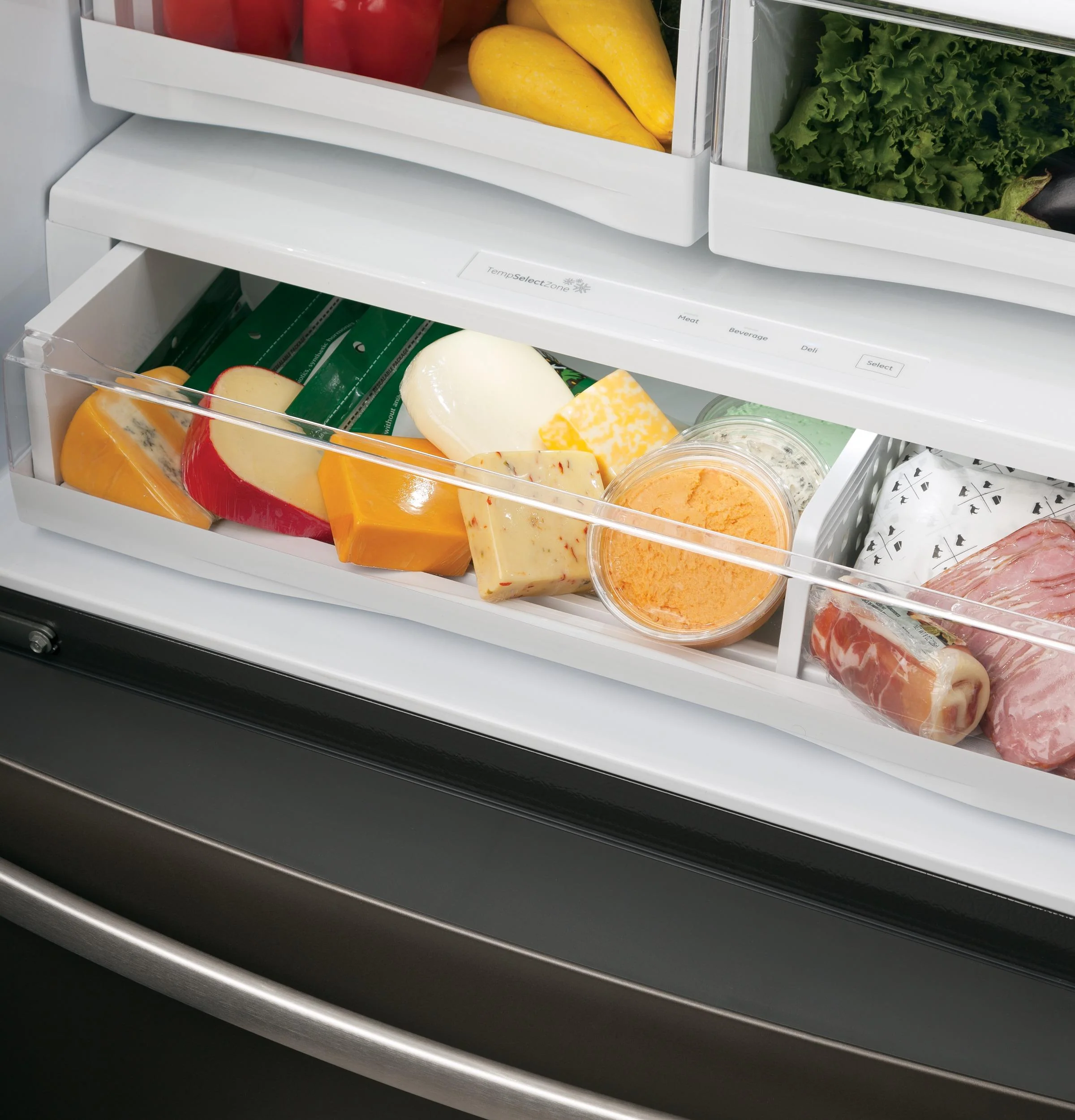 PYE22KBLTS GE Profile™ ENERGY STAR® 22.1 Cu. Ft. Counter-Depth French-Door Refrigerator with Hands-Free AutoFill - Image 6