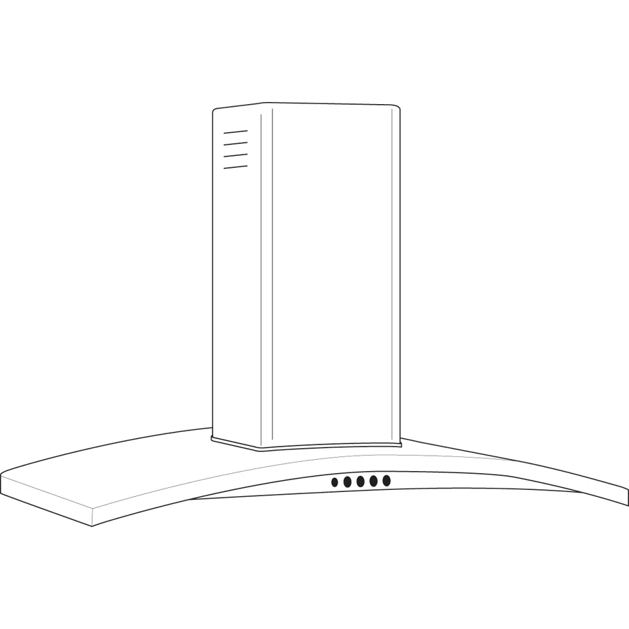 Ge Appliances UVW7301SWSS 30" Wall-Mount Chimney Hood - Image 4