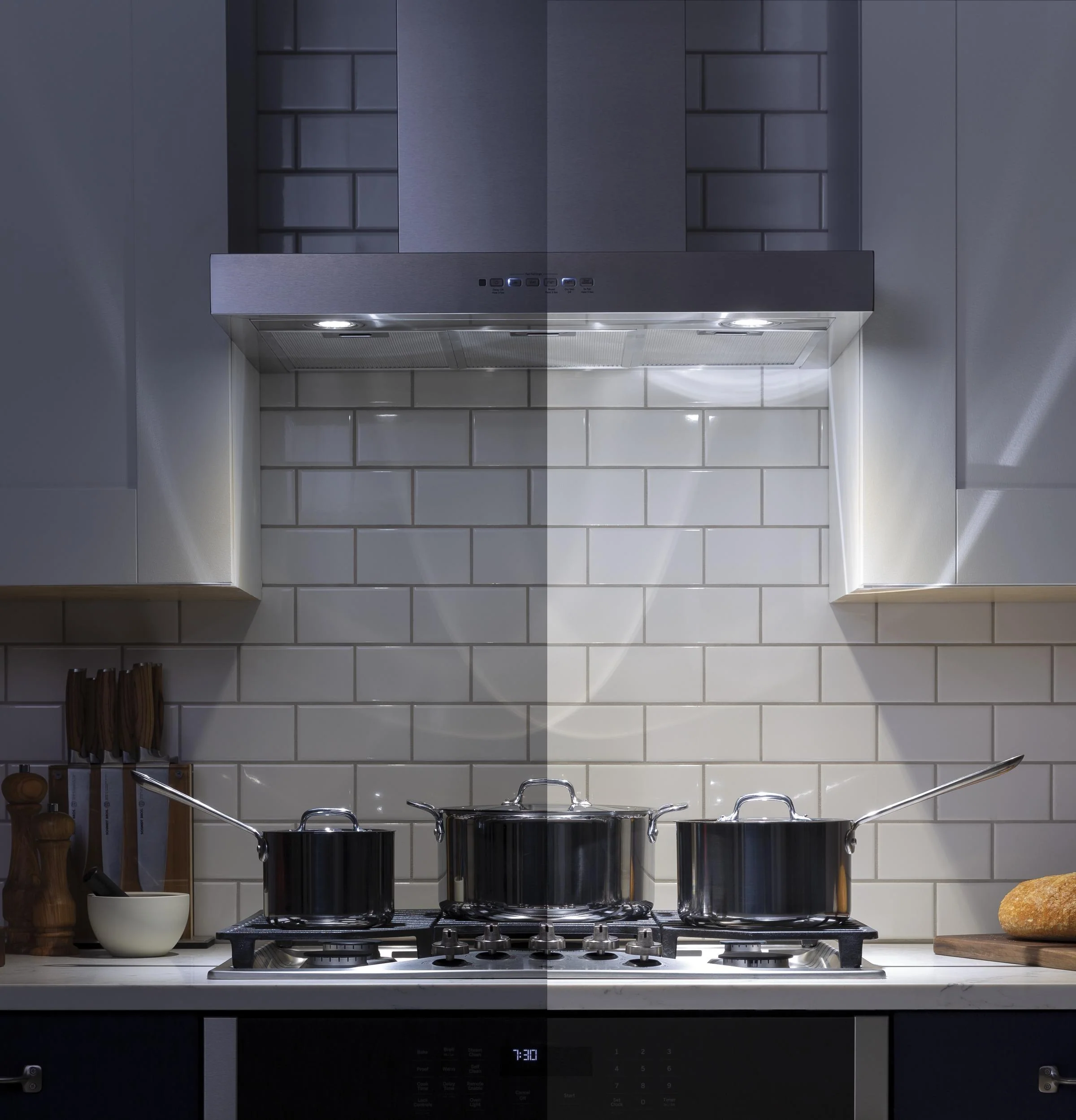 Ge Appliances UVW8361SLSS 36" Designer Wall Mount Hood w/ Dimmable LED Lighting - Image 5