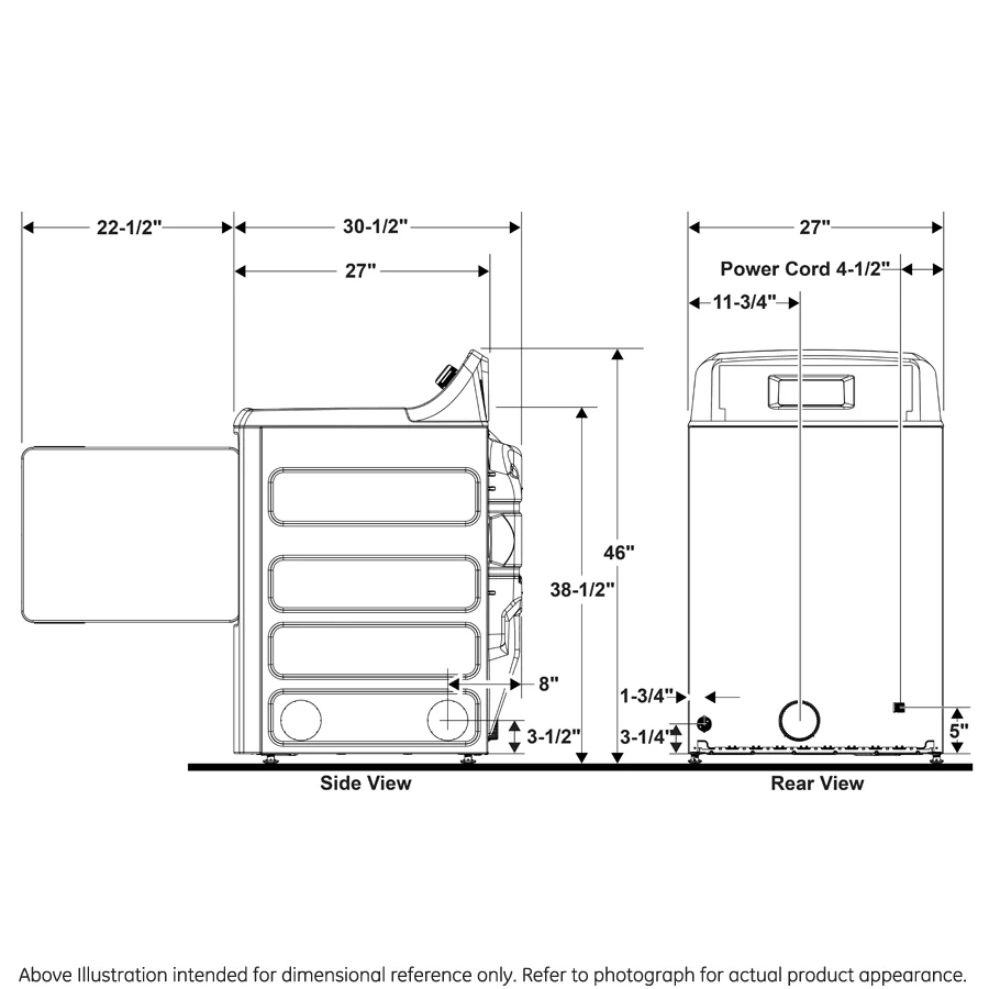 VTD52GASRWB GE® 7.4 cu. ft. Capacity aluminized alloy drum Commercial Gas Dryer with Sensor Dry, Built-In App Payment System SITE WIFI REQUIRED - Image 11