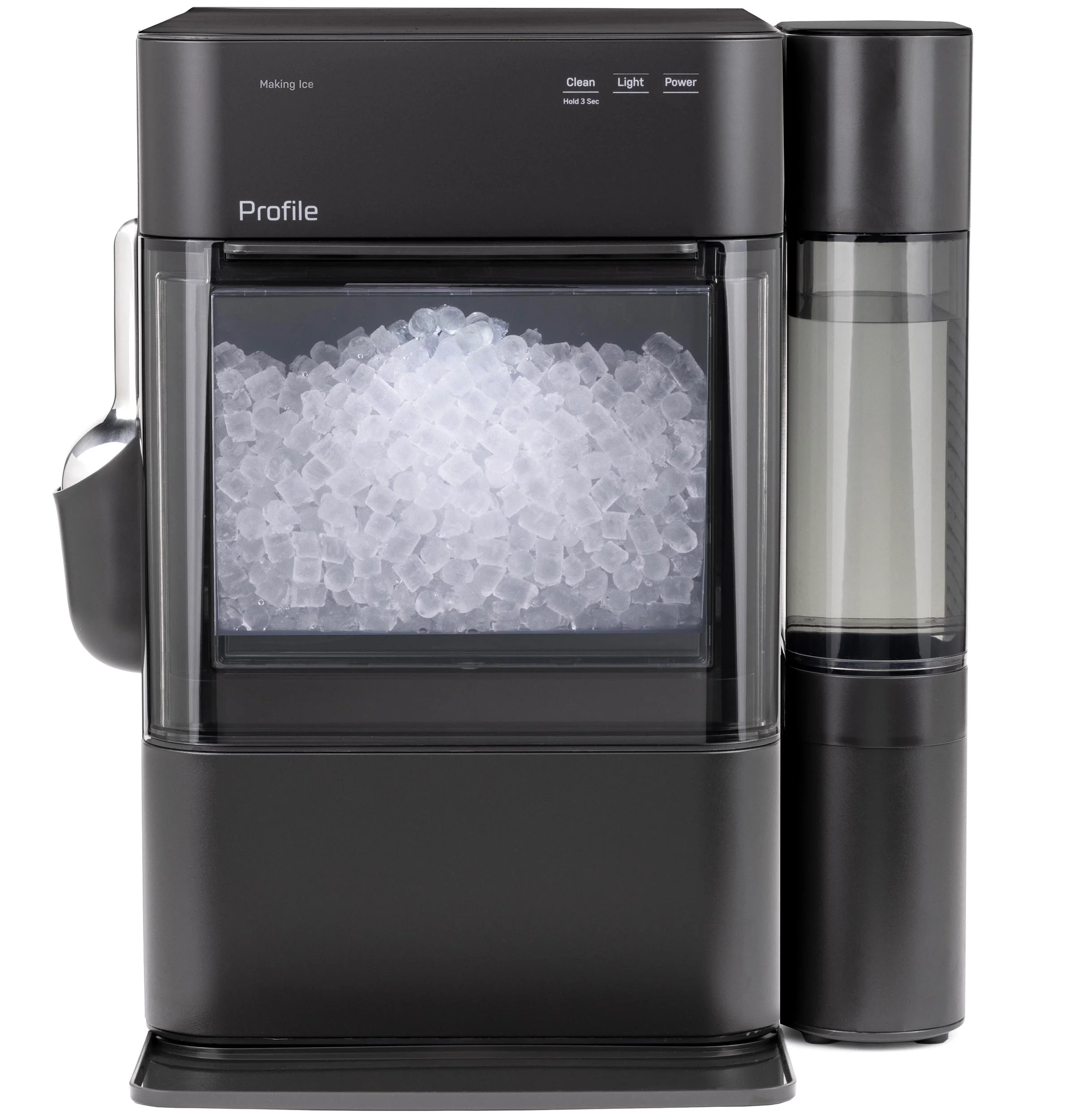XPIO13SWBB GE Profile™ Opal™ 2.0 Ultra Nugget Ice Maker with Side Tank and Scale Inhibiting Filter