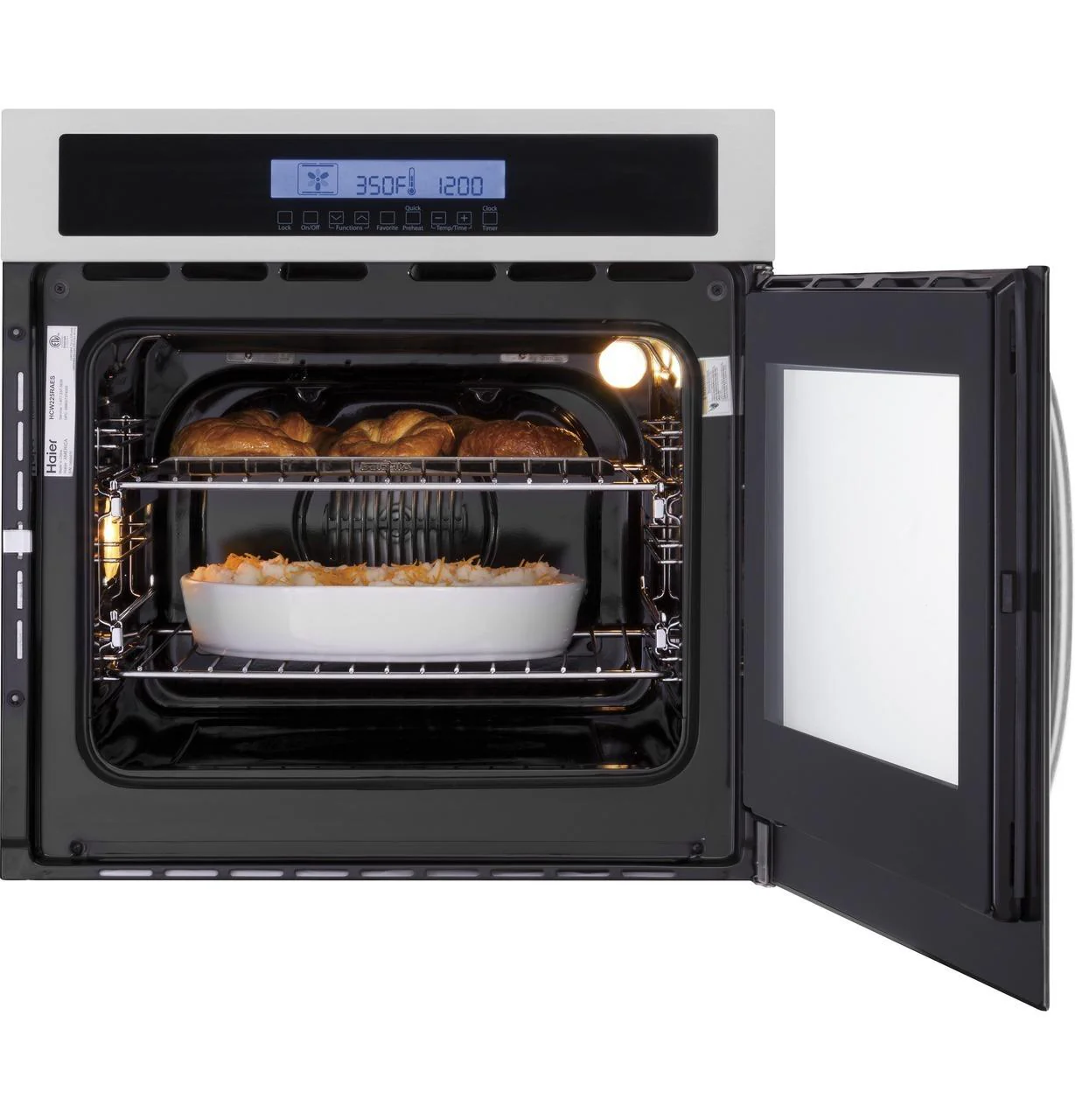Haier HCW225RAES 24" Single 2.0 Cu. Ft. Right-Swing True European Convection Oven - Image 3